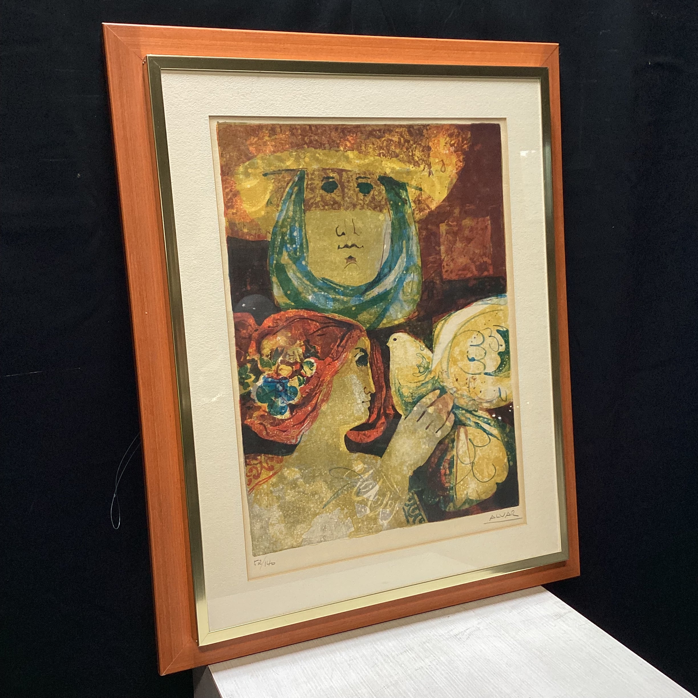 Alvar Sunol Signed Limited Edition Lithograph 25" x 31"