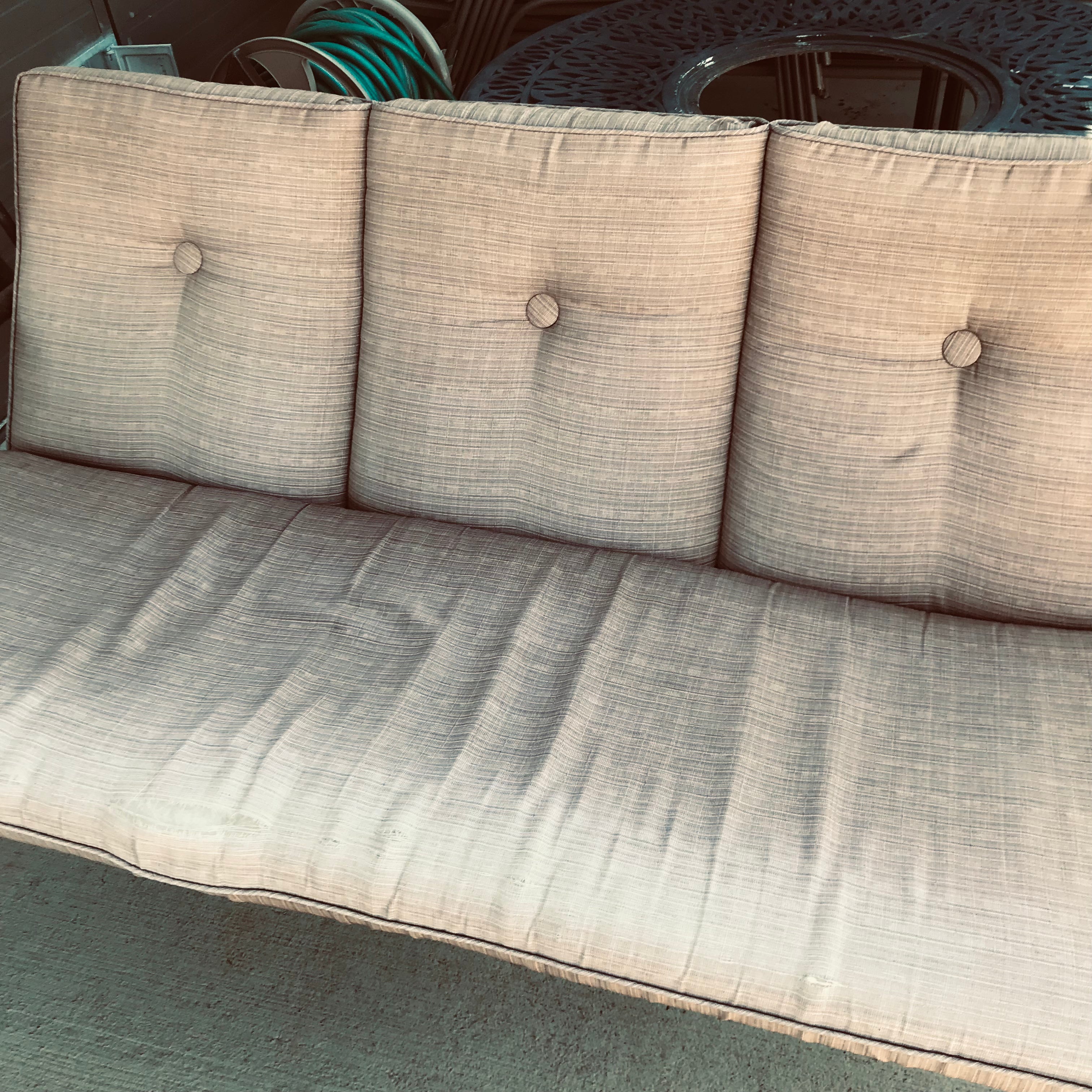 80"x 67"x 48" Patio 3-Seat Cushioned Swing