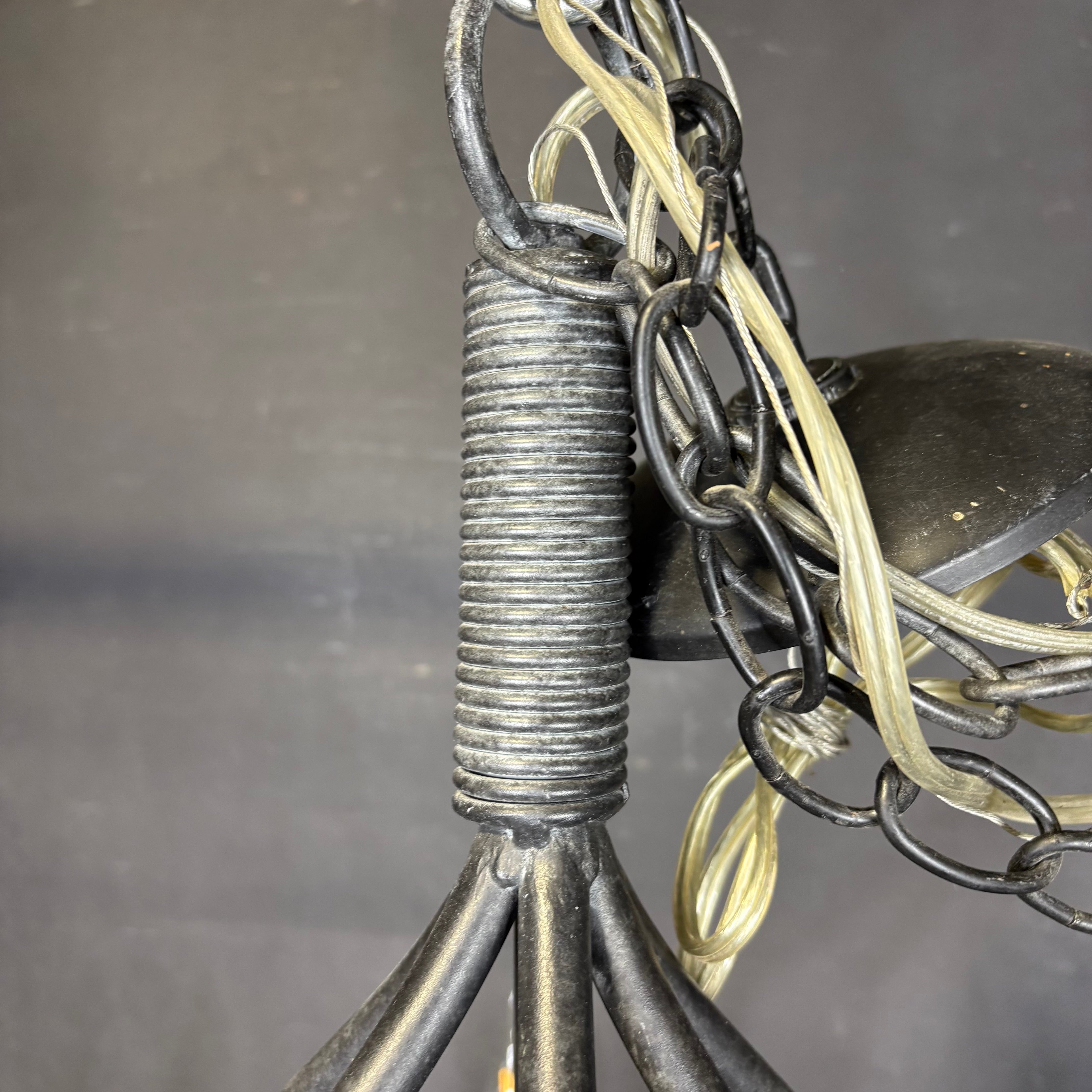 Nordic 6-Light Black Painted Bell Chandelier 33” Diameter x 33” - 160”