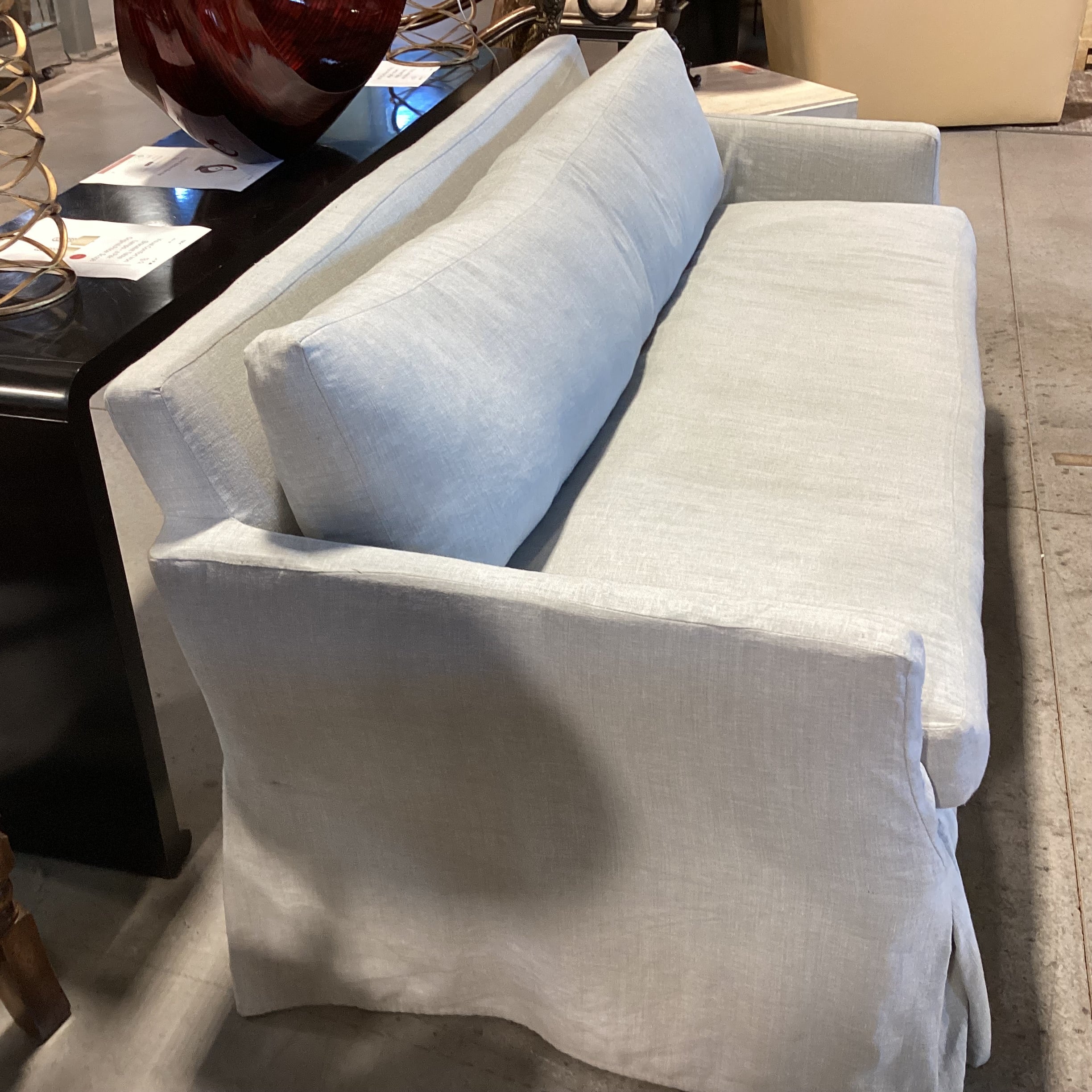 Giannetti Furnishings GH Nick Slipcovered Down Mix Sofa 79"x 36"x 32"