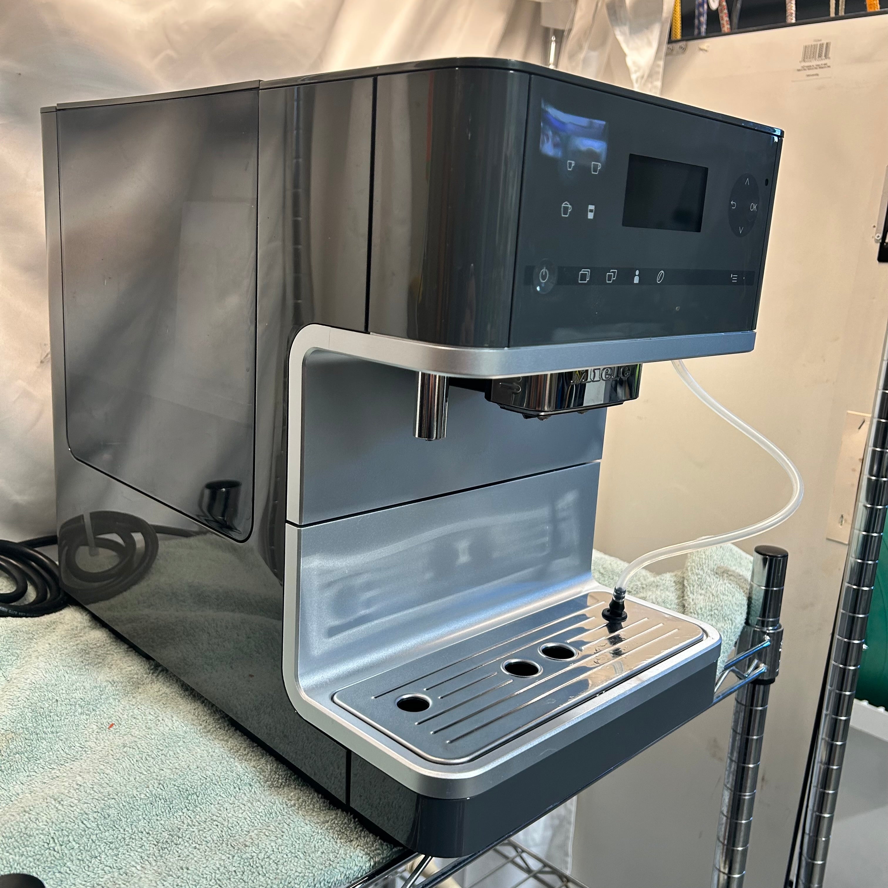 Miele Graphite Espresso Machine 9.5"x 16.5"x 13"