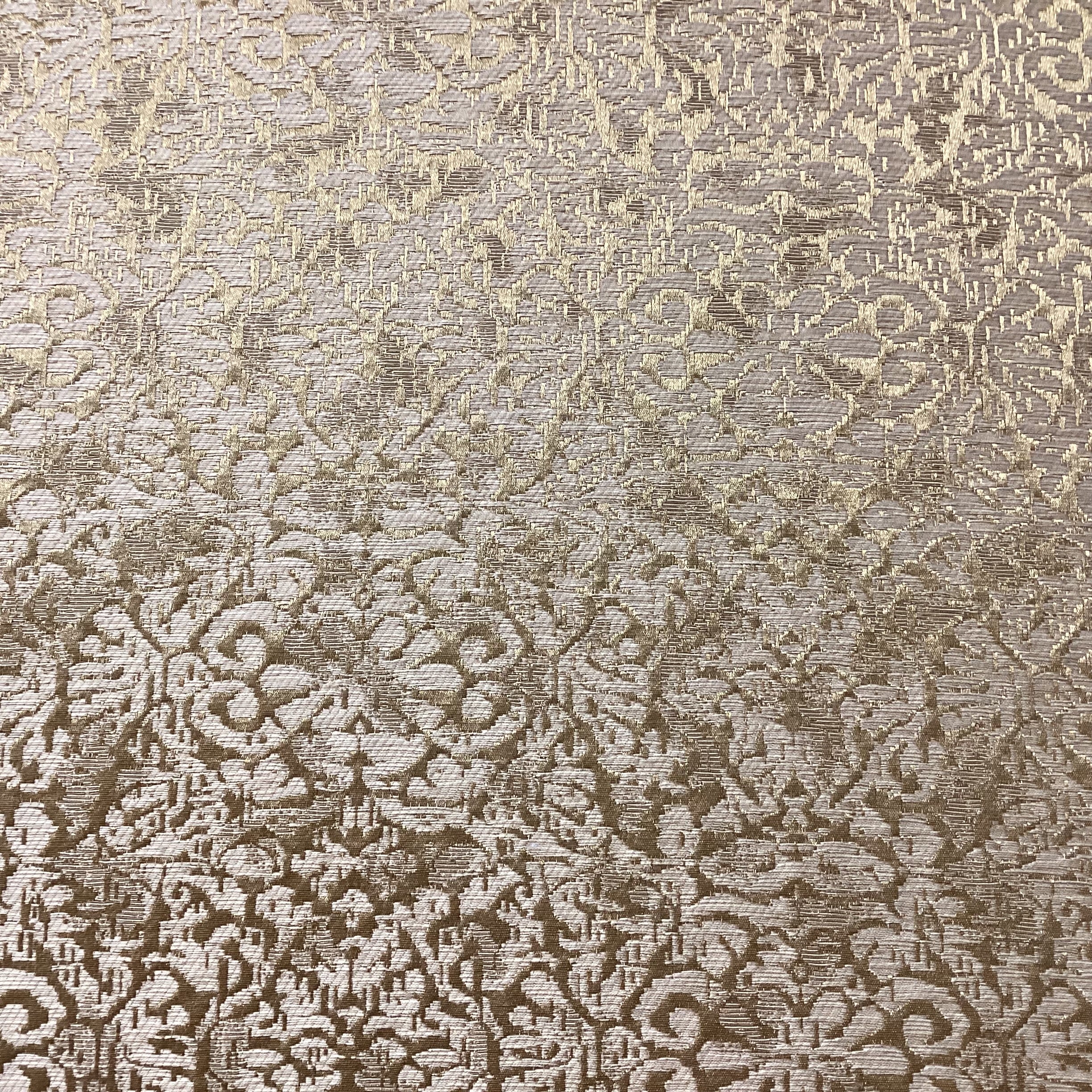 KING Metallic Gold on Gold Raised Scroll Floral Design Custom Headboard 83"x 73"