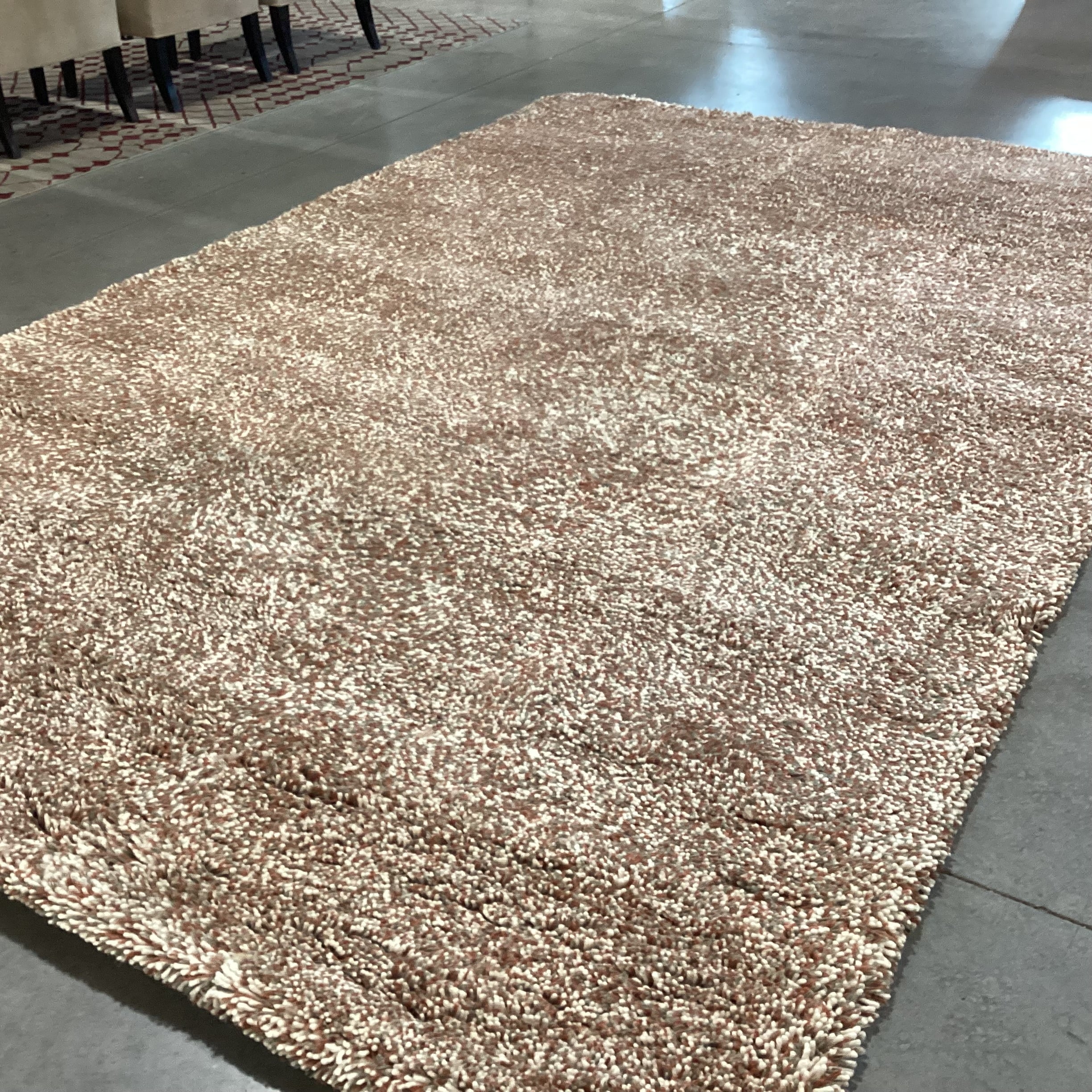 SAVNIK Sofia White Sage Henna Yarn Pile 100% Skein Dyed Wool Custom Rug 8'x 13'