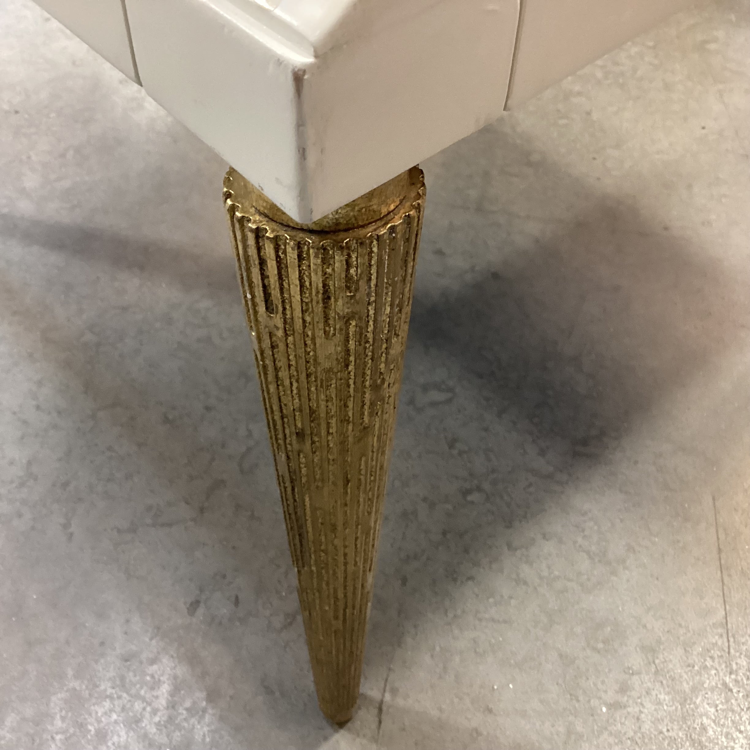 SET of 8 Jean Louis Denoit for Baker Taupe Cream Black Raised Chenille Woven & Cream Gold Wood Jasper Dining Chairs 23"x 28"x 42"