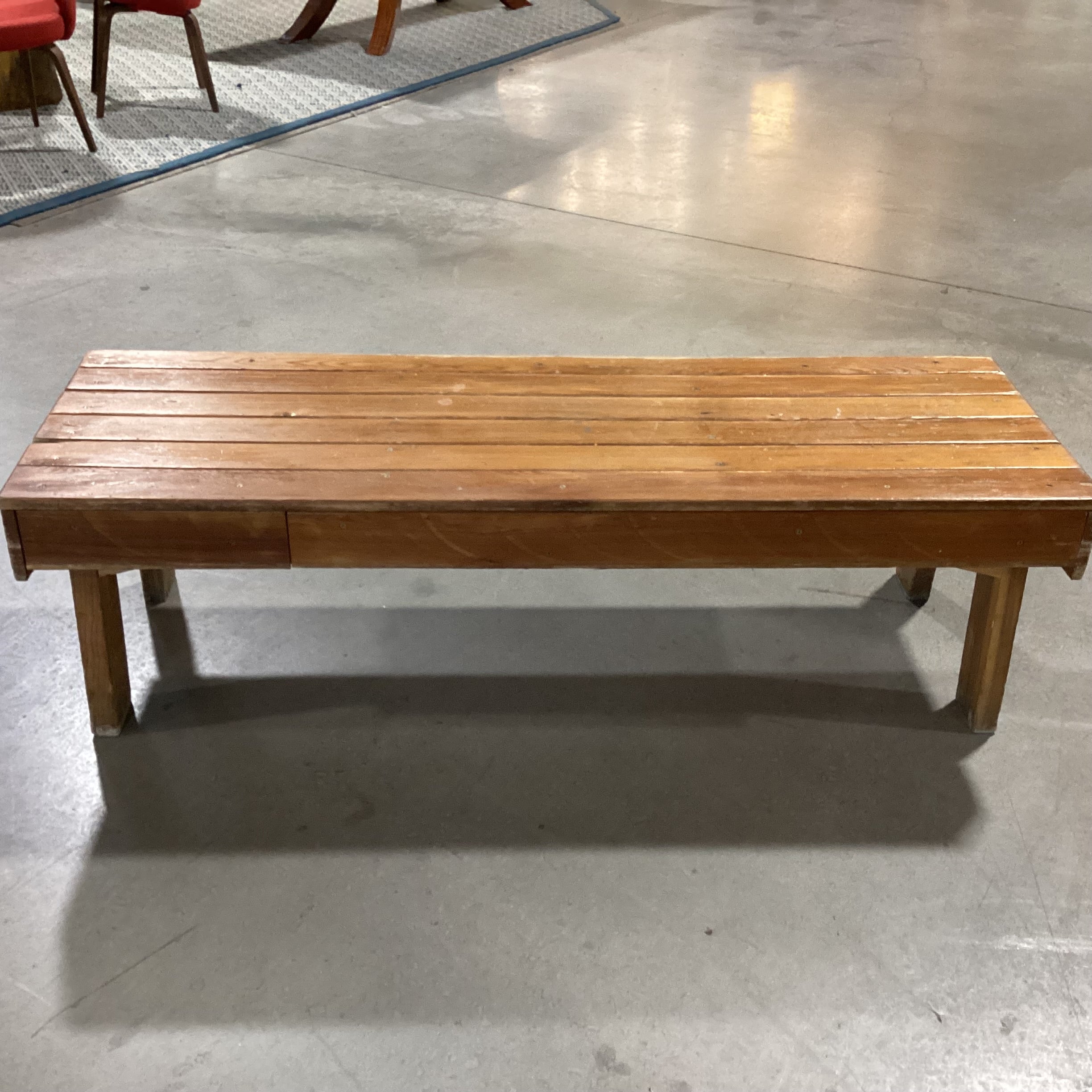 Vintage Hand Crafted Plank Bench Coffee Table 57"x 19"x 16"