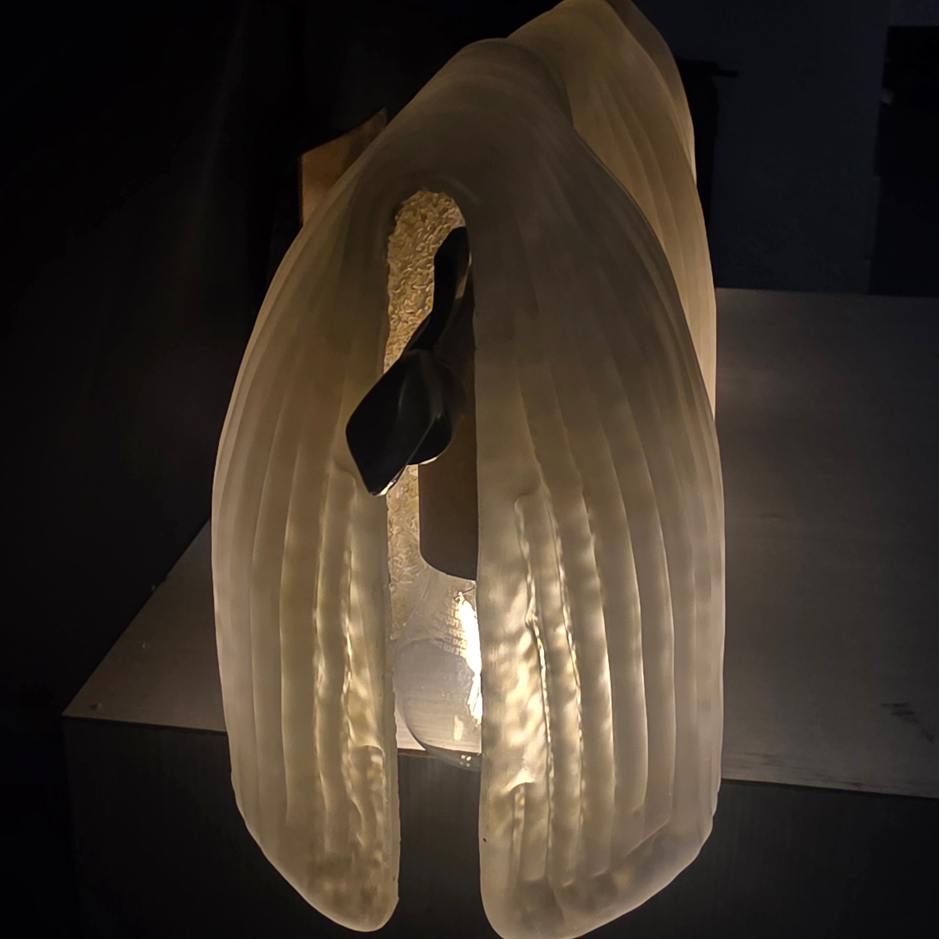 Murano Draped Spaghetti Glass Four Light Sconce 30"x7"x7"
