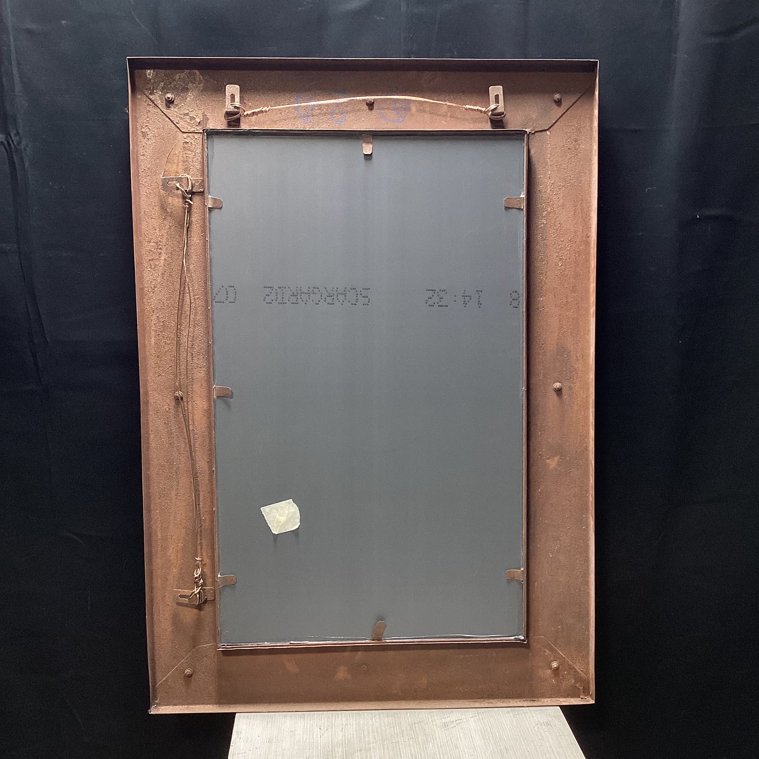 Wrought Iron Tied Foliage With Berries Wall Mirror 28" x 39"