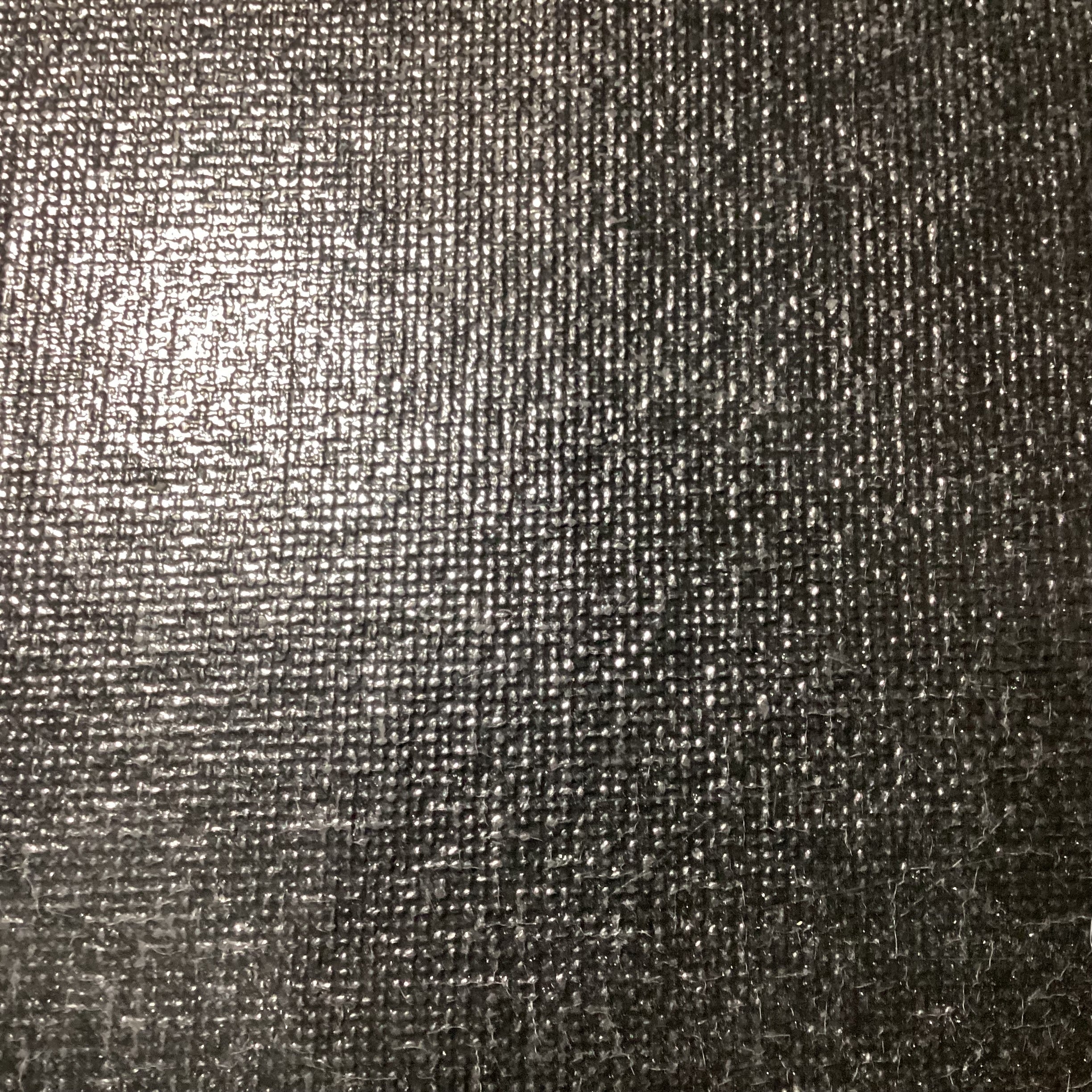 Custom Modern Black Lacquered Linen Wrapped Coffee Table 50"x 40"x 16"