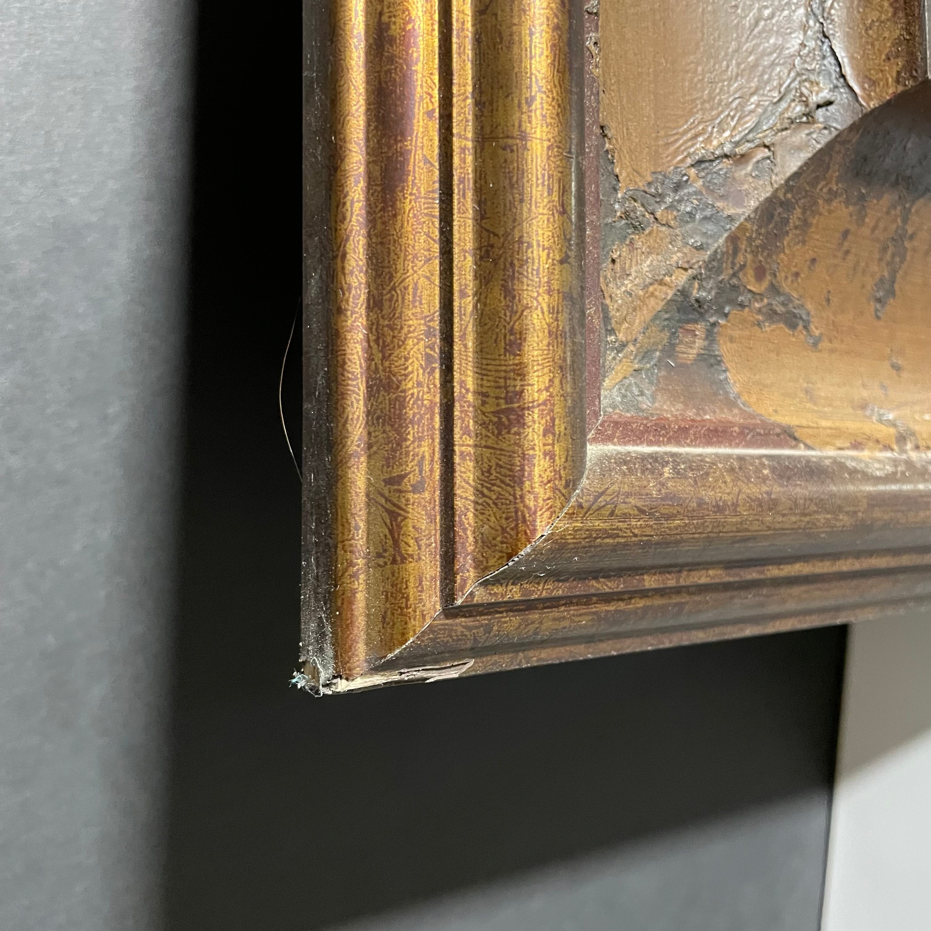 John Douglas "Eden XII" Giclee Print In Ornate Matting And Frame 34" x 34"