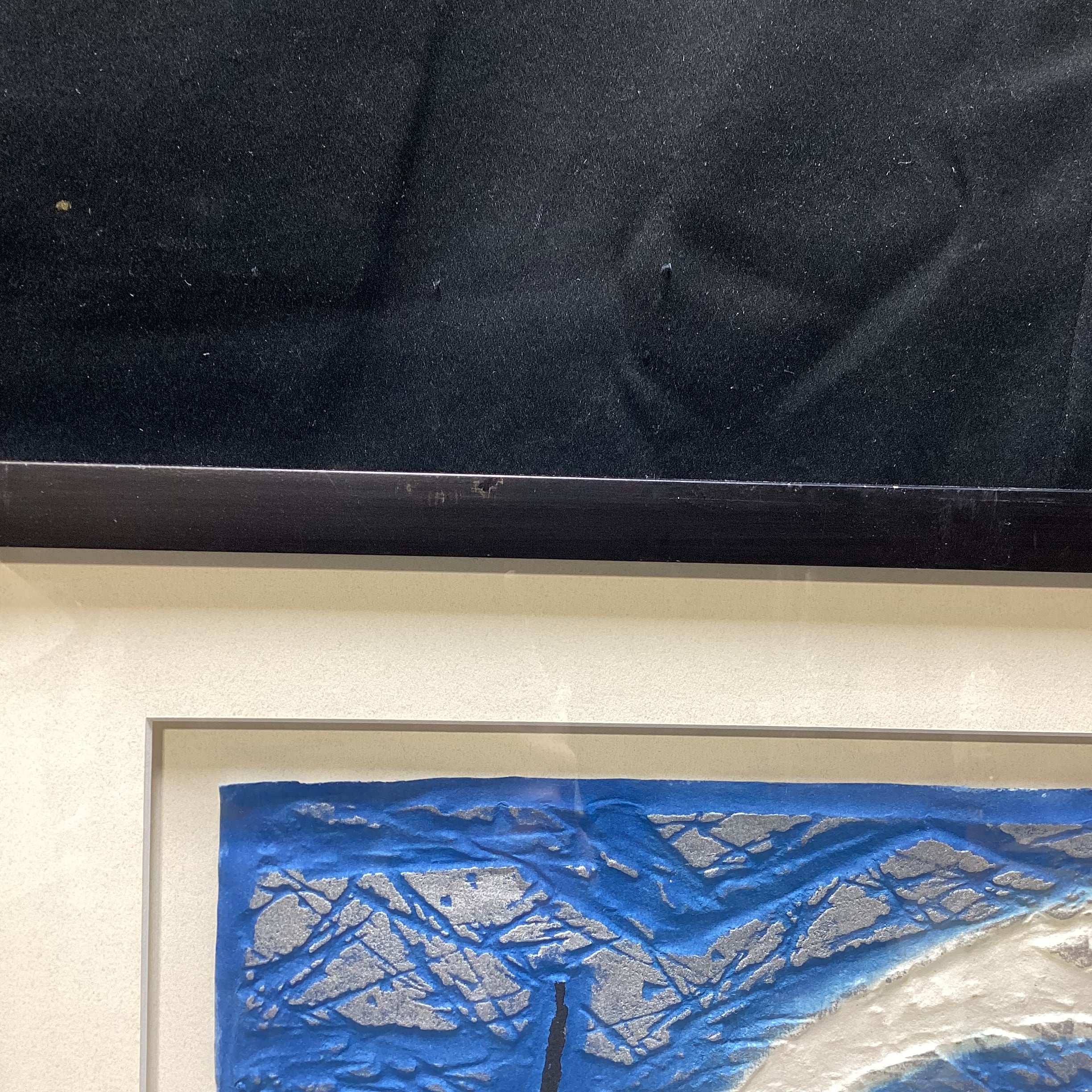 Zhang Bai-Bo Signed/Dated Limited Edition Boat Linocut Print 24" x 23"