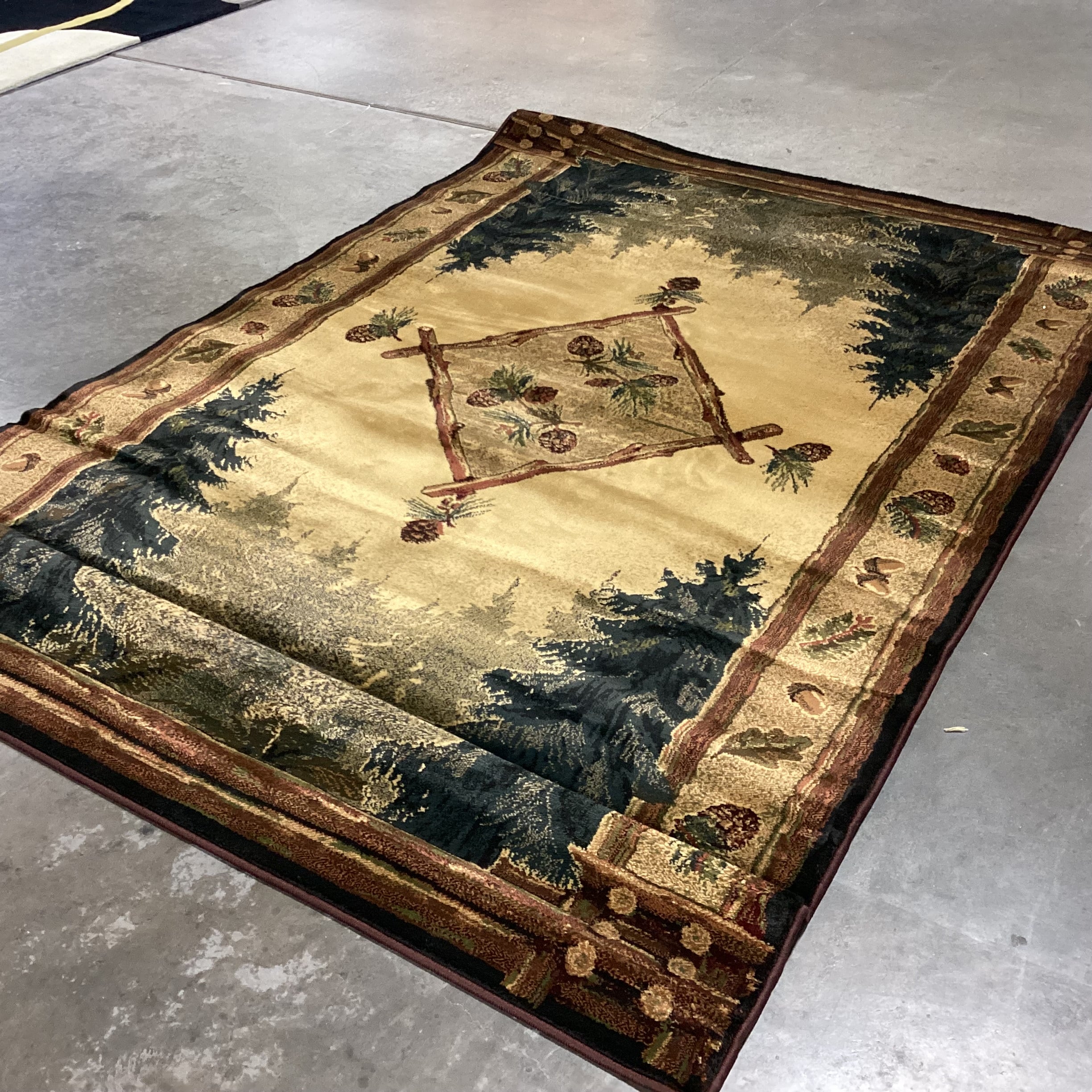 Genesis Forest Trail Lodge Olefin Rug 6'x 9'