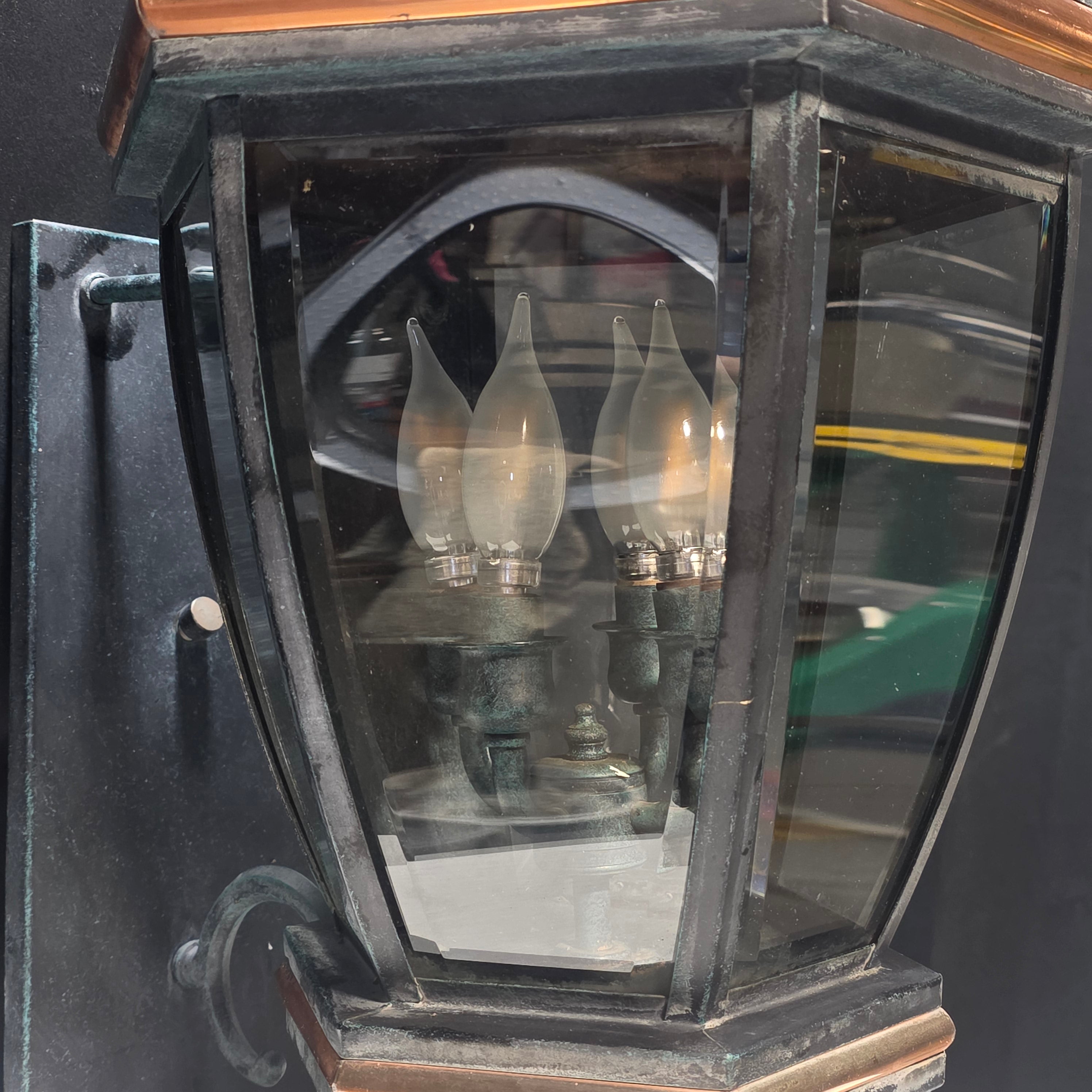 Outdoor Nomandie Vintage Craftsman Four Light Sconce 14"x16"x26"