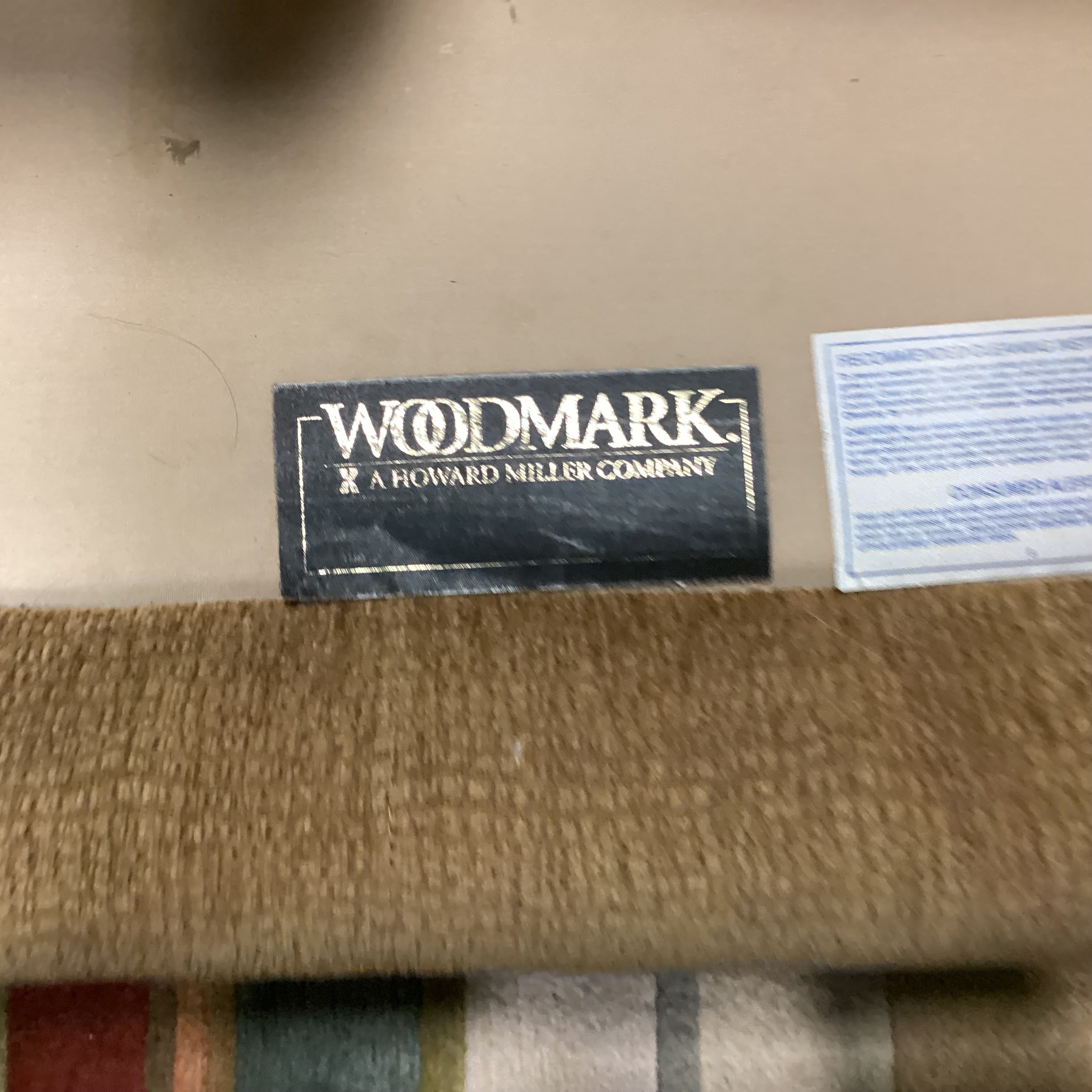 Woodmark a Howard Miller Co. Golden Texture Woven Chenille Down Mix 2 Piece Sectional 95"x 95"x 39"x 35"