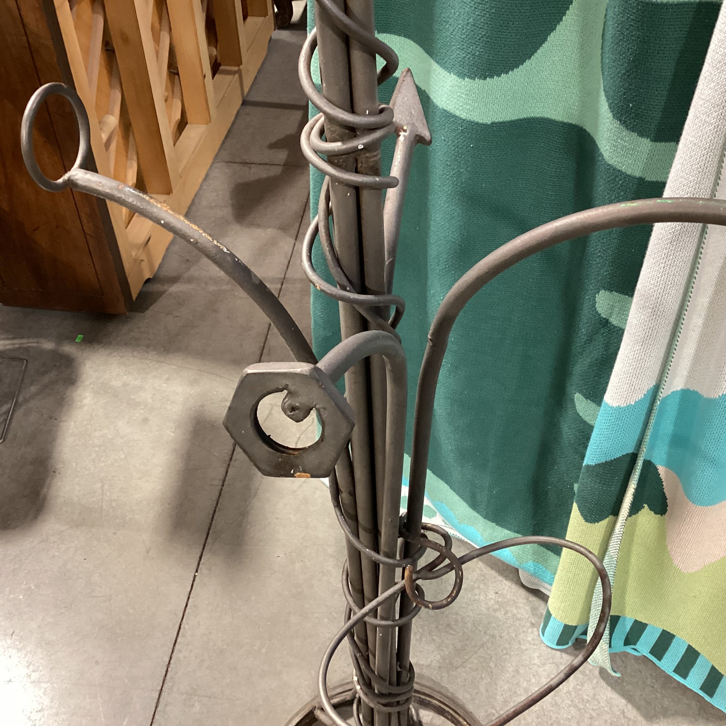 Iron Art Sculpture Coat Rack 43"x 30"x 78"