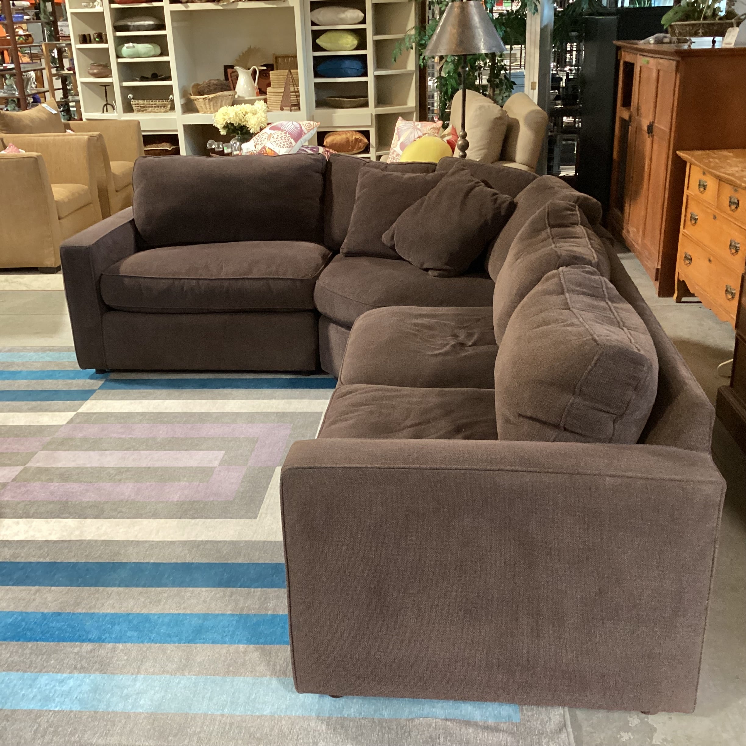 Room & Board Eggplant 3 Piece Sectional 84"x 105"x 36"x 30"