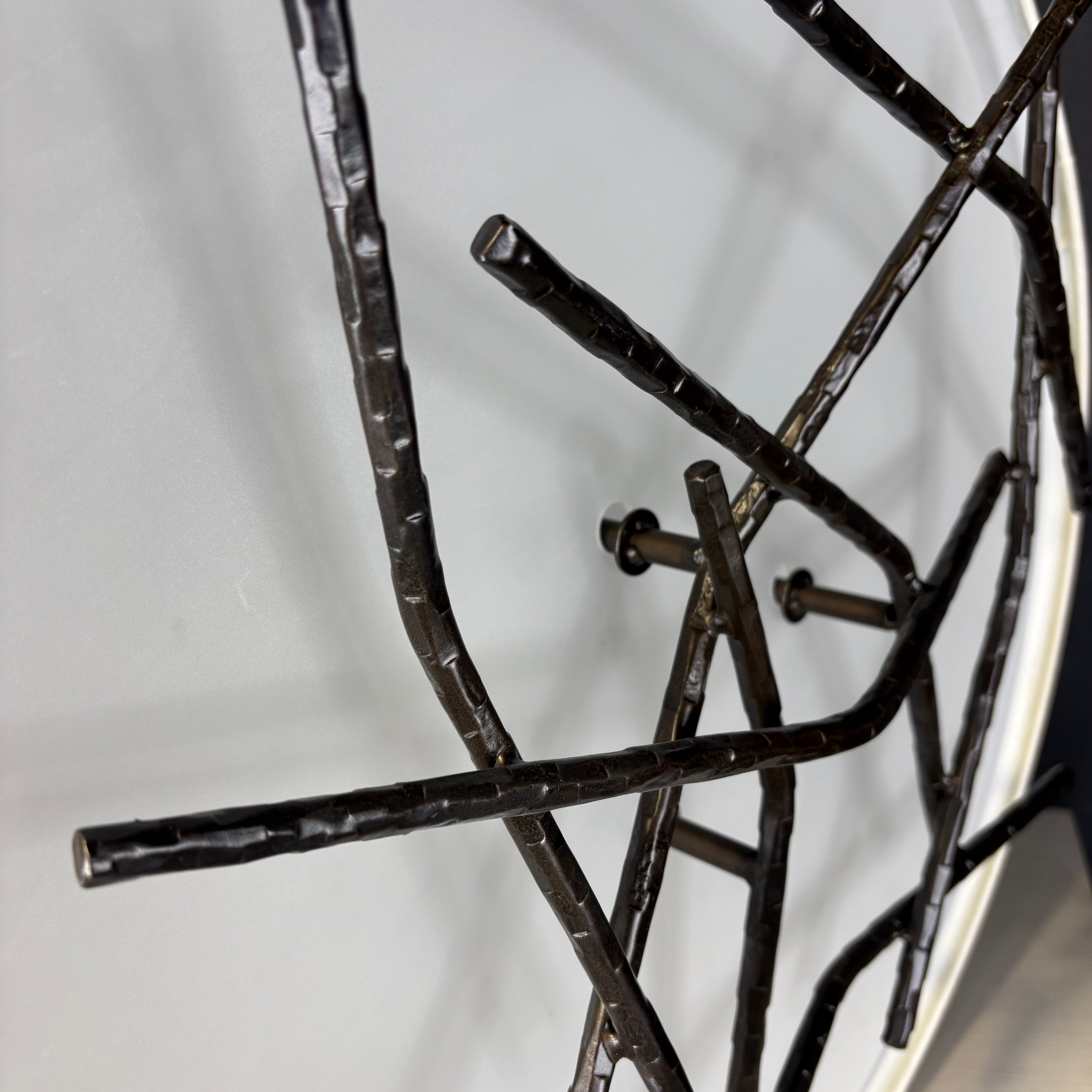 Hubbardton Forge Brindille 3-Light Bronze Branch with Drum Shade Ceiling Pendant 22” Diameter x 25”