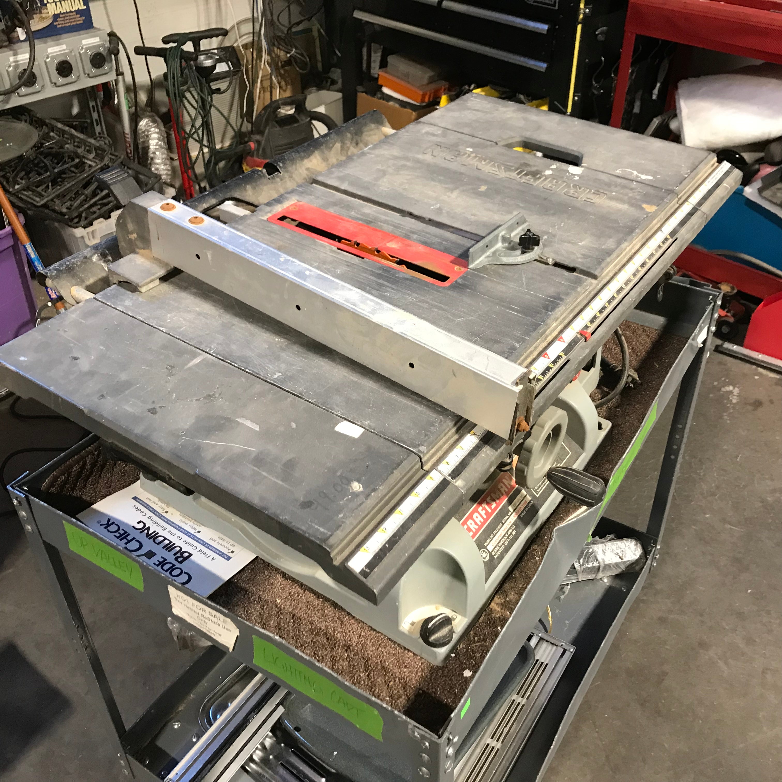 Craftsman 10in. Grey Table Saw 39"x 23"x 12"