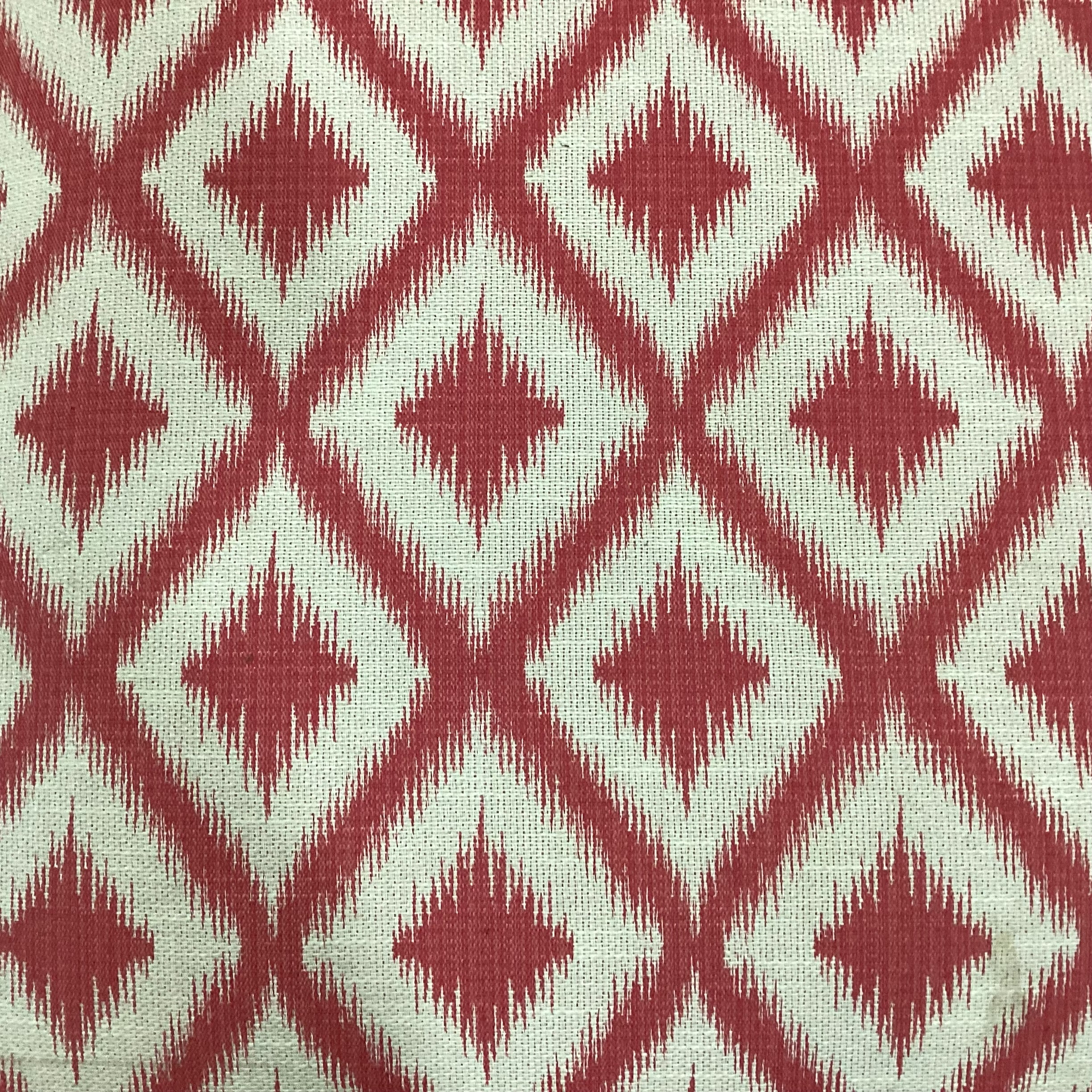 Raspberry Ikat Slipper Style Chair 25"x 31"x 31"