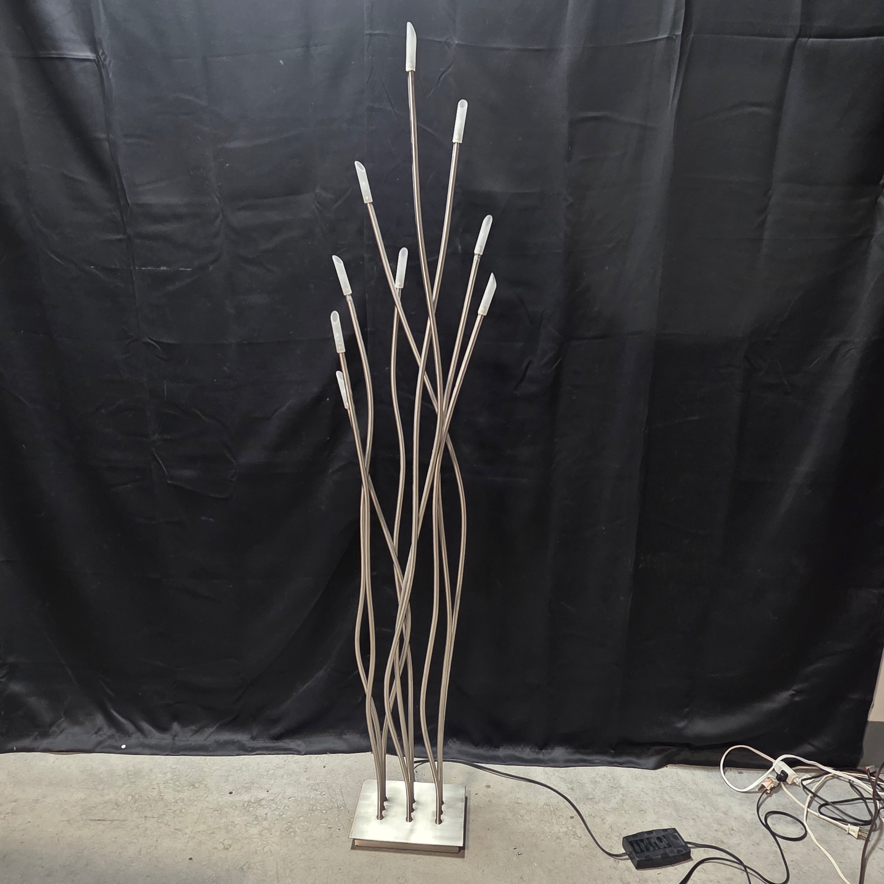Modern "Tree" Floor Lamp Nine Lights with Dimmer Switch 10"x7.5"x58"