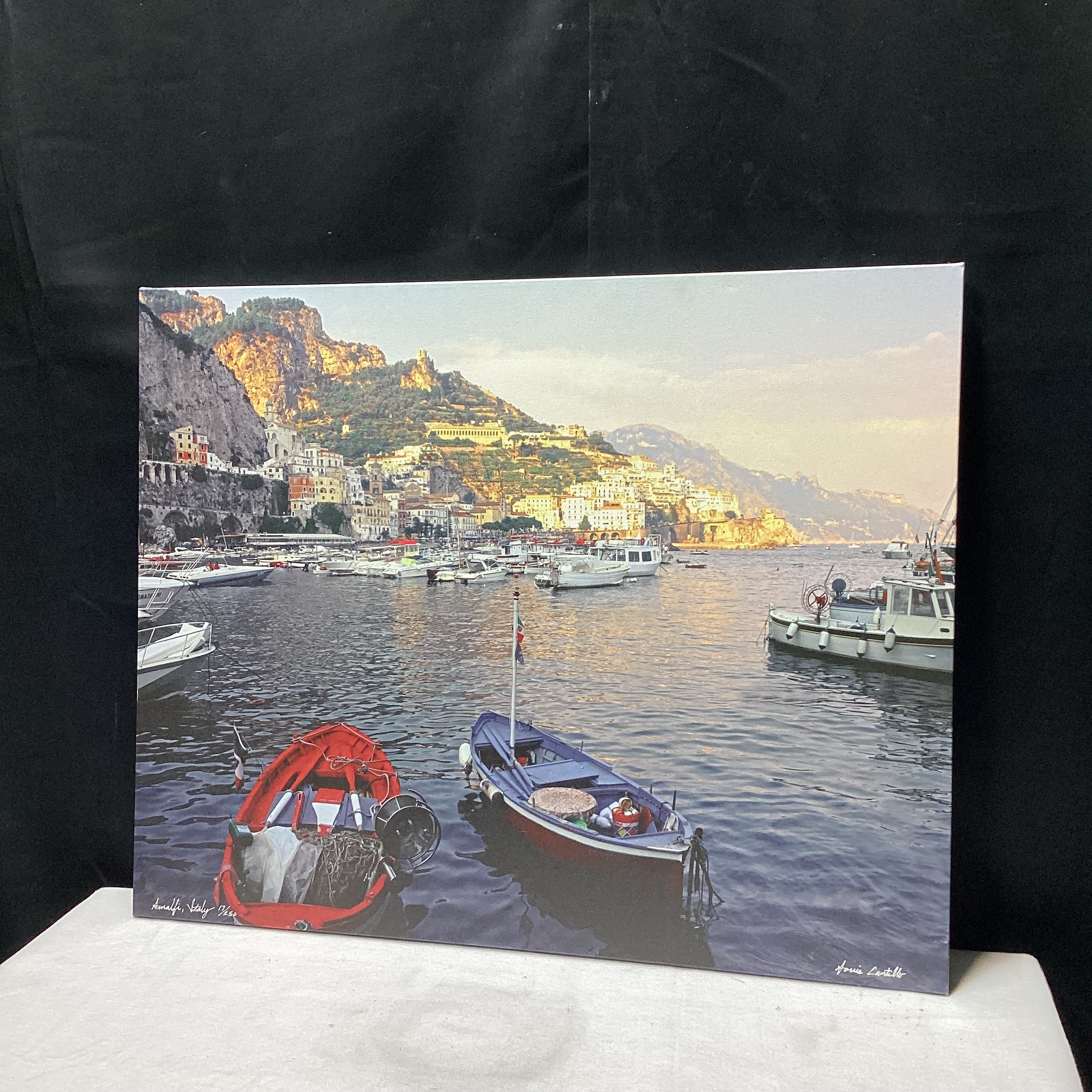 Louis Cantillo Signed "Amalfi, Italy" Limited Edition Canvas Print 30" x 24"