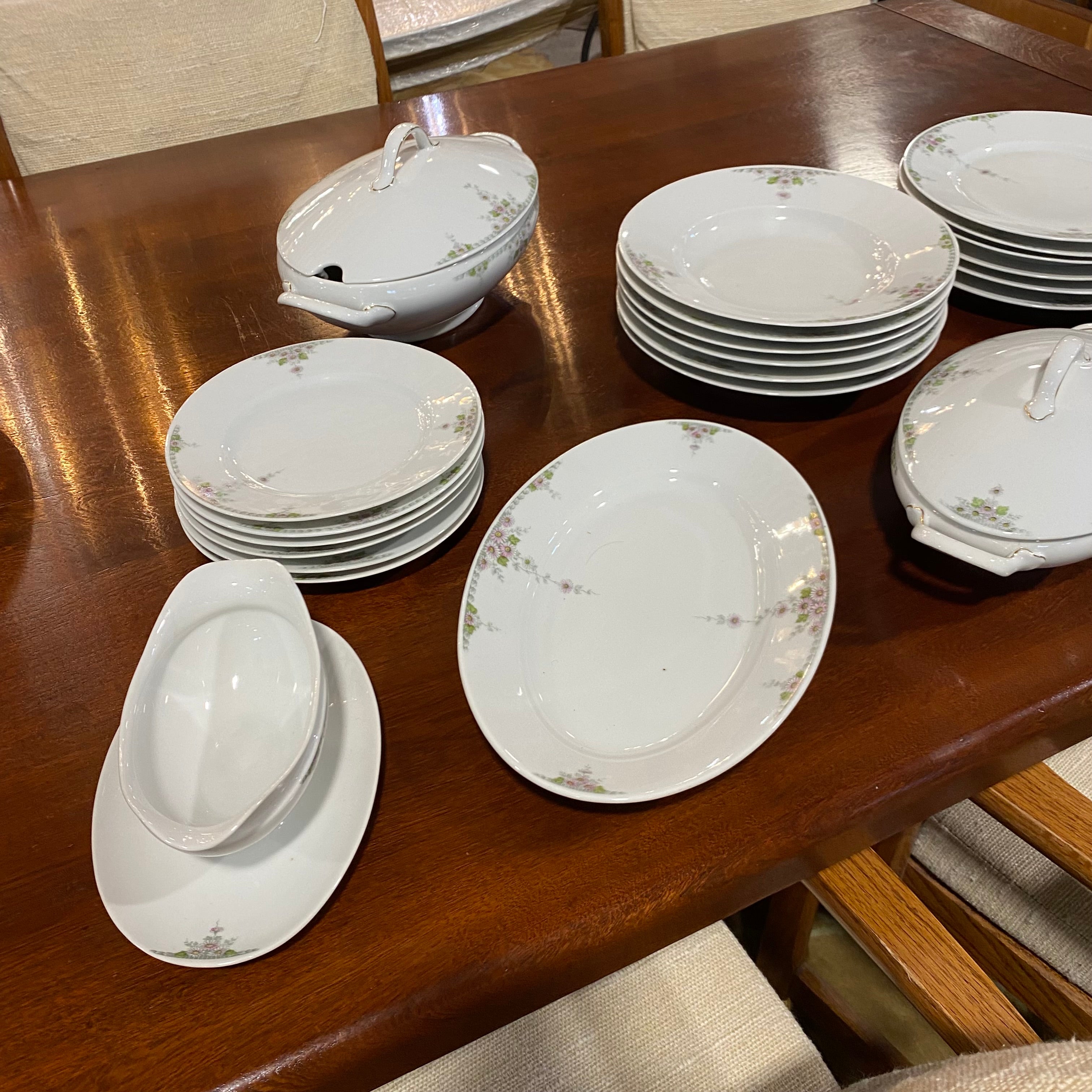 Vintage Tirschenreuth Bavarian 24 Pcs. China Set