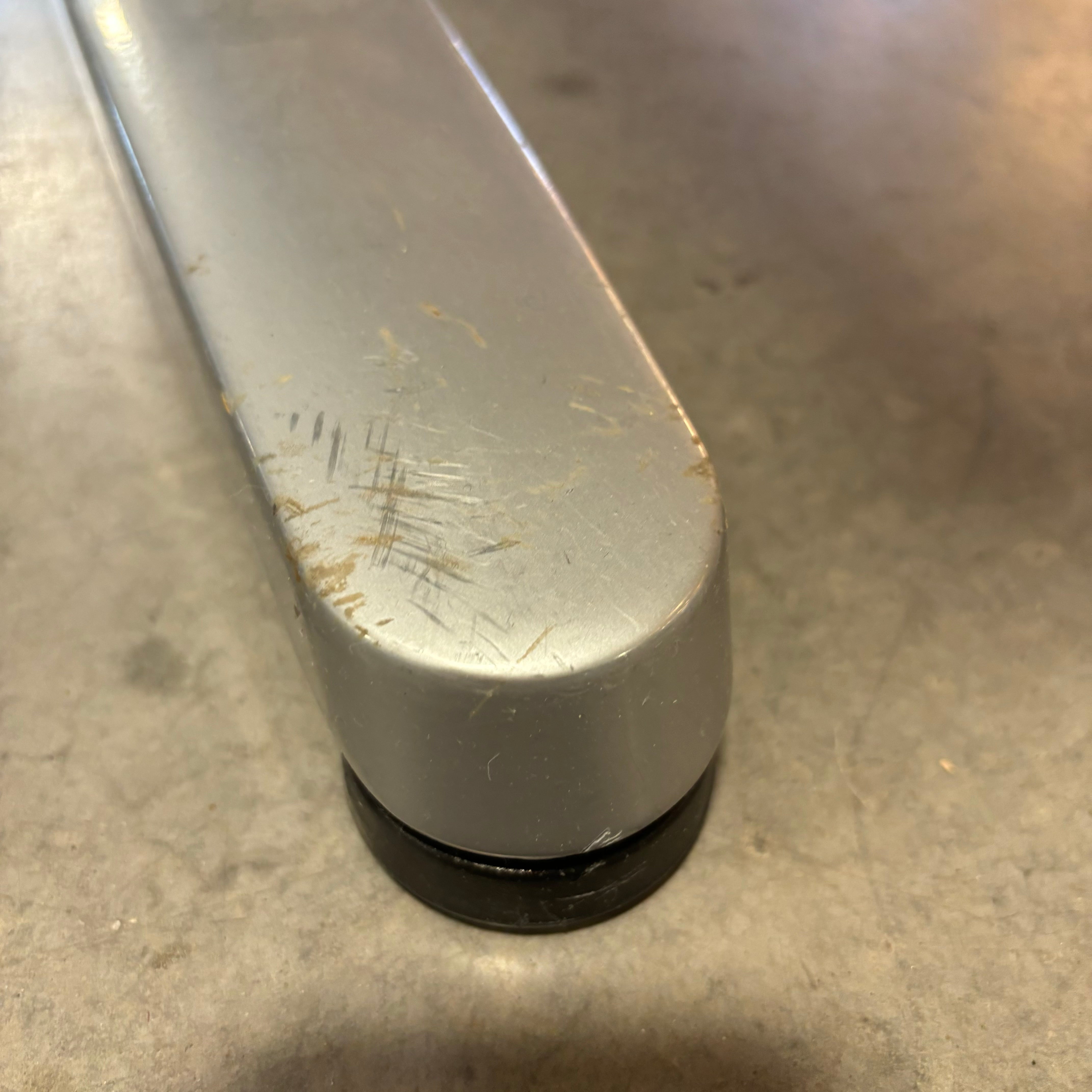 Wood Style Laminate with Metal Base Adjustable Desk 63"x 47"x 27" to 30"