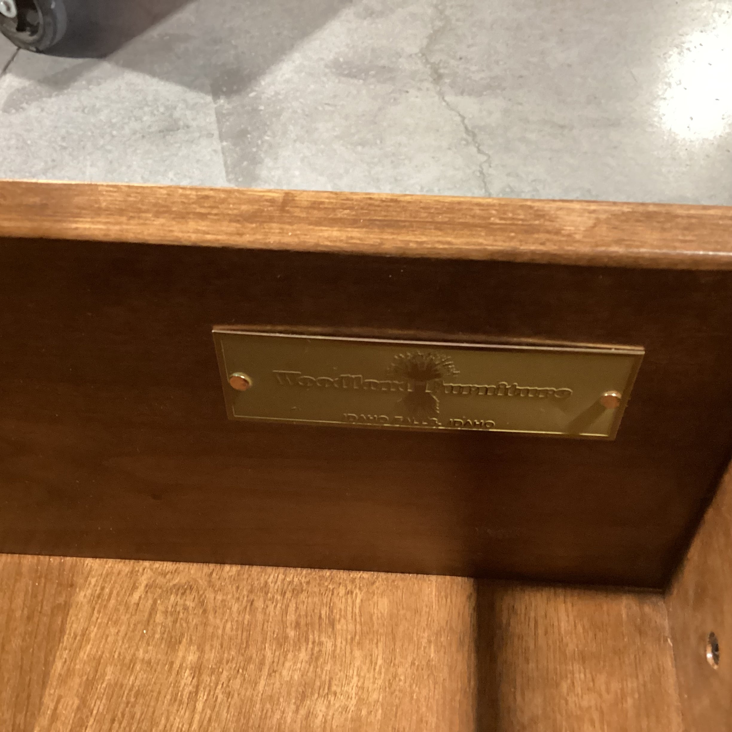 Woodland Furniture Distressed Finish Solid Wood 7 Drawer Dresser 68"x 20"x 34"