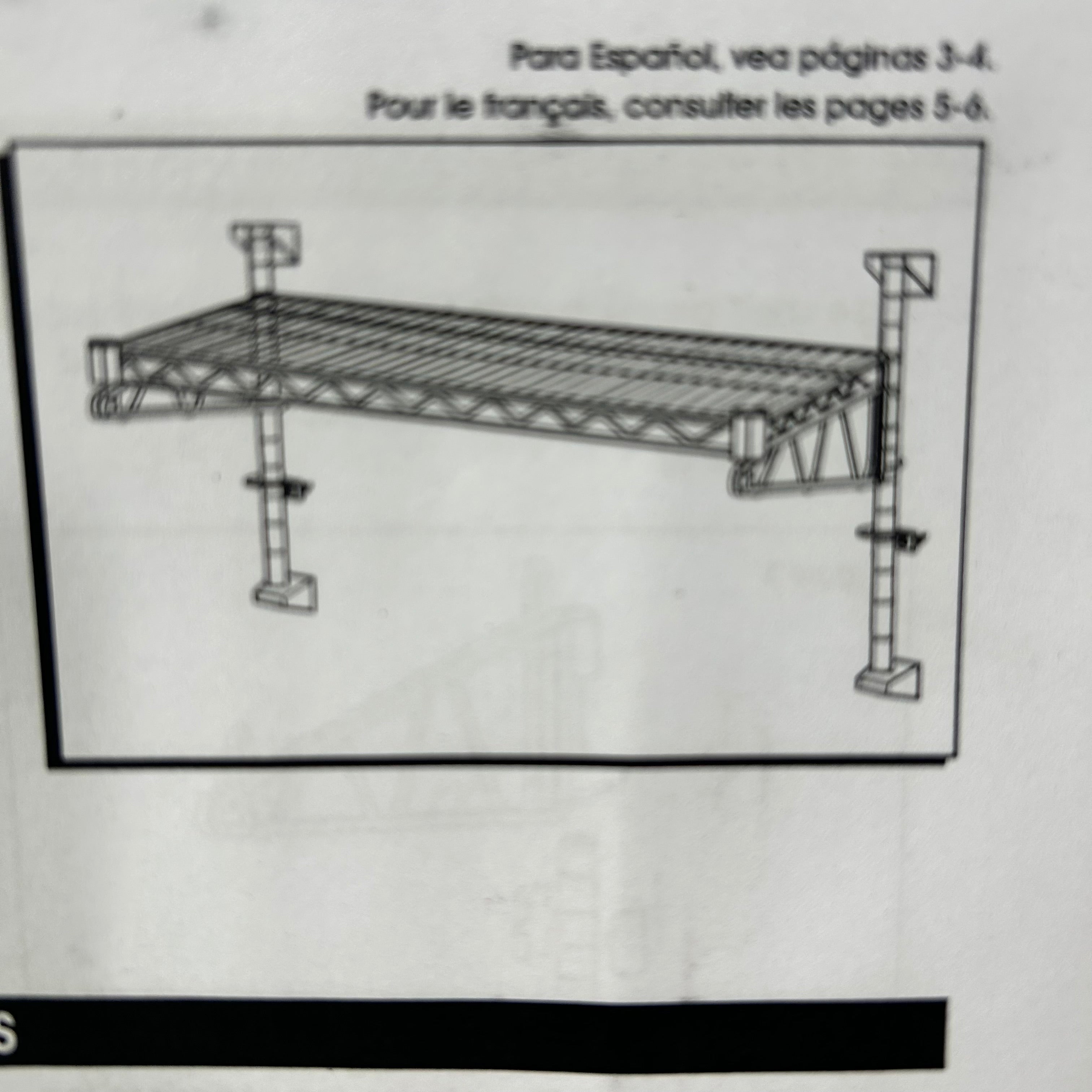Uline Wall Mount Wire Shelving 36"x 18"x 14"
