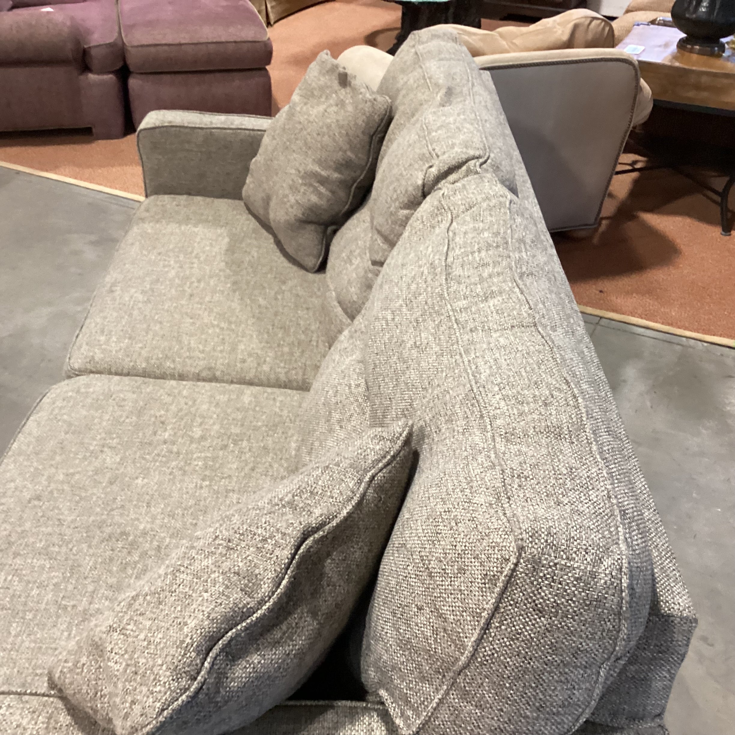 Ashley Furniture Dahra Brown Heather Woven Sofa 80"x 38"x 36"
