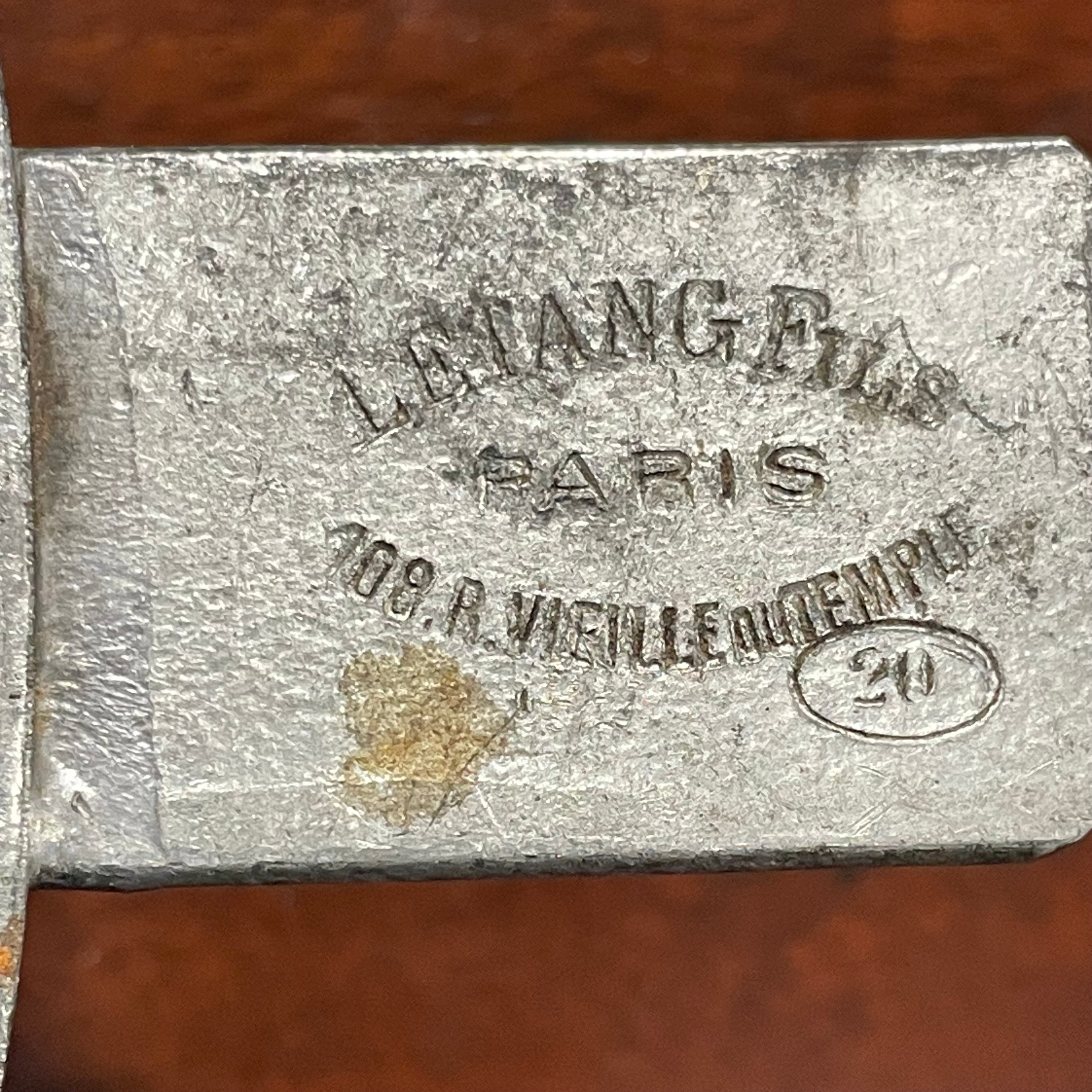 Antique Letang Fils Tin Plated Iron Chocolate Easter Egg Mold, 7.75"x 6.5"