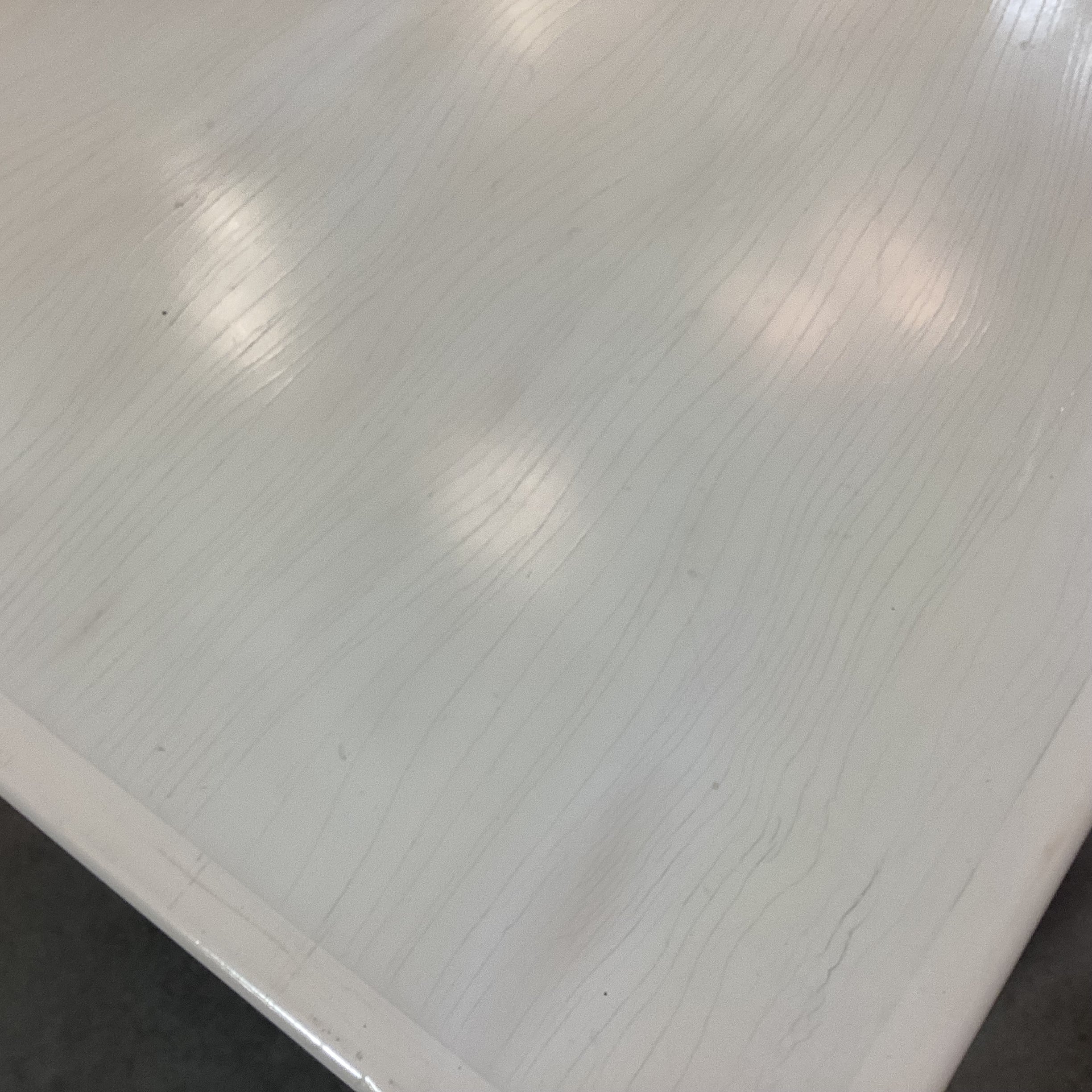 Vintage Lyle & Umbach Ltd New York Cabinet Maker Custom Cream Solid Wood Cube End Table 18"x 18"x 20"