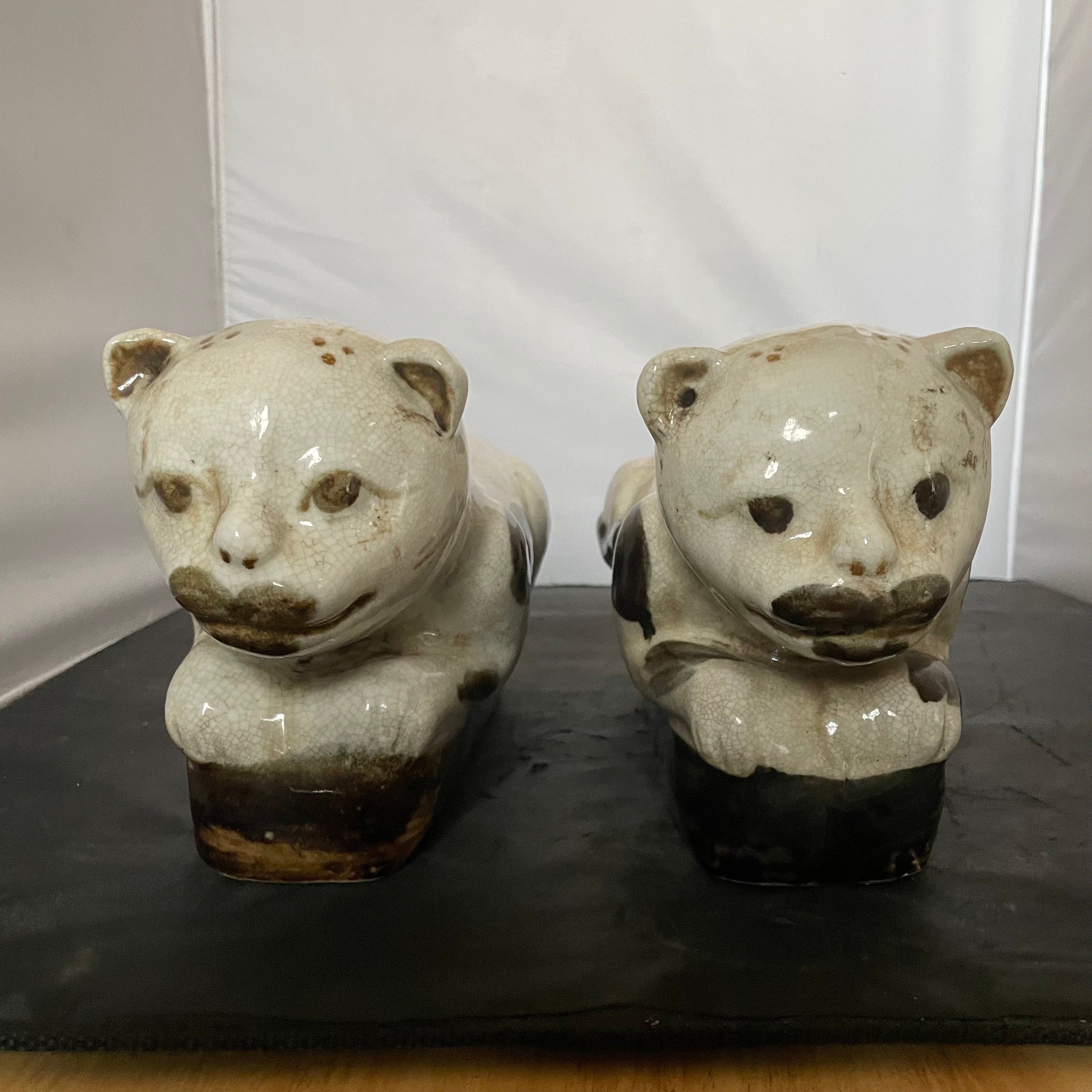 Antique Chinese Cizhou Ware Cat Pillow/Head Rest, 12"x5"x6.5"