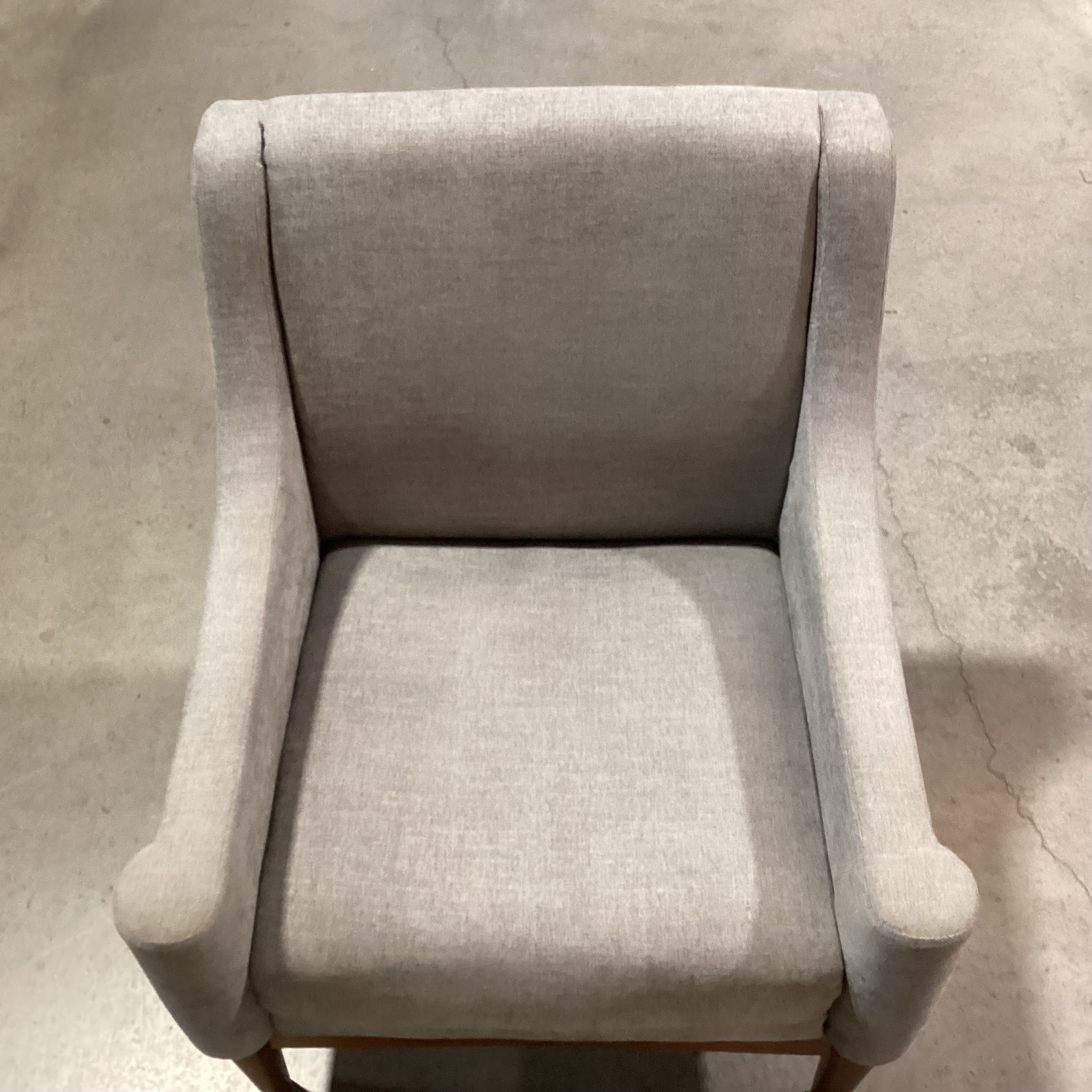 Hulala Home Grey Woven & Wood Slope Arm Chair 29"x 29"x 35"