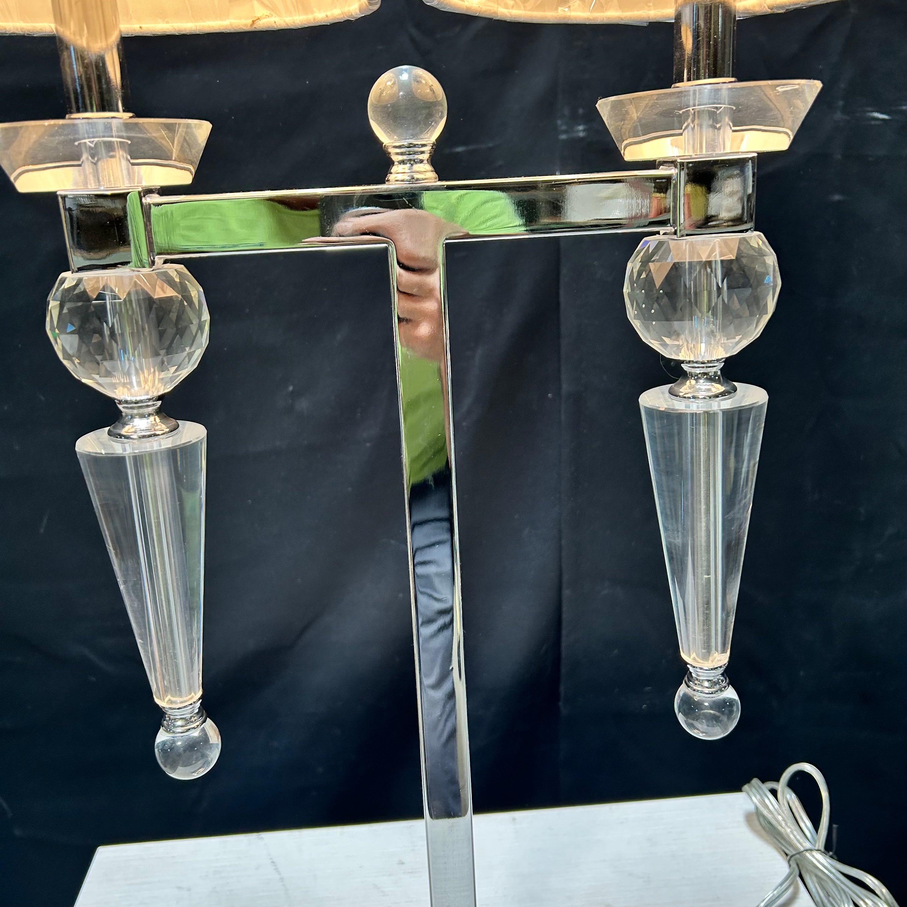 Crestview Collection Double Arm Crystal & Acrylic