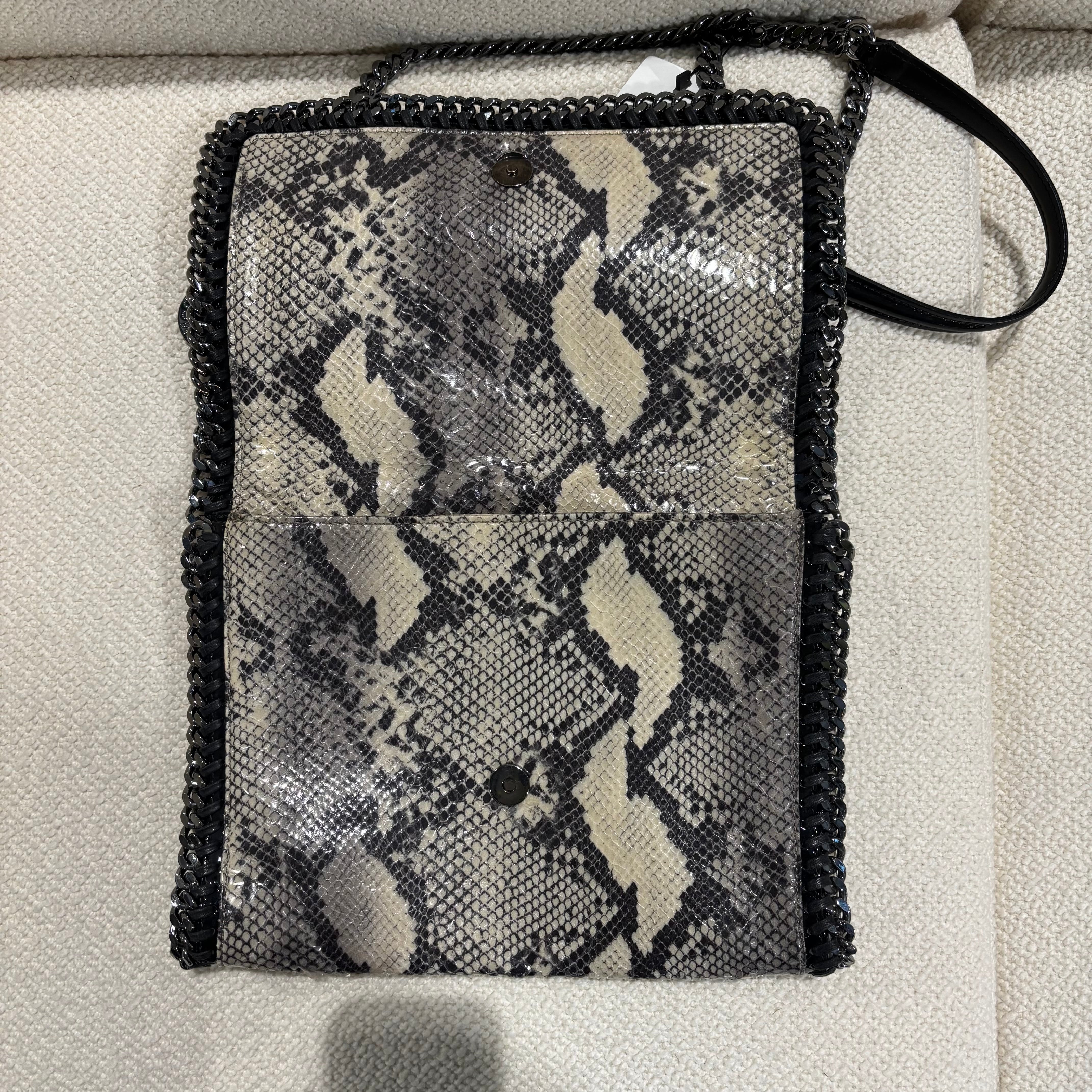 STELLA MCCARTNEY Python VIP Shoulder Bag 11.5"x 8"x 2"