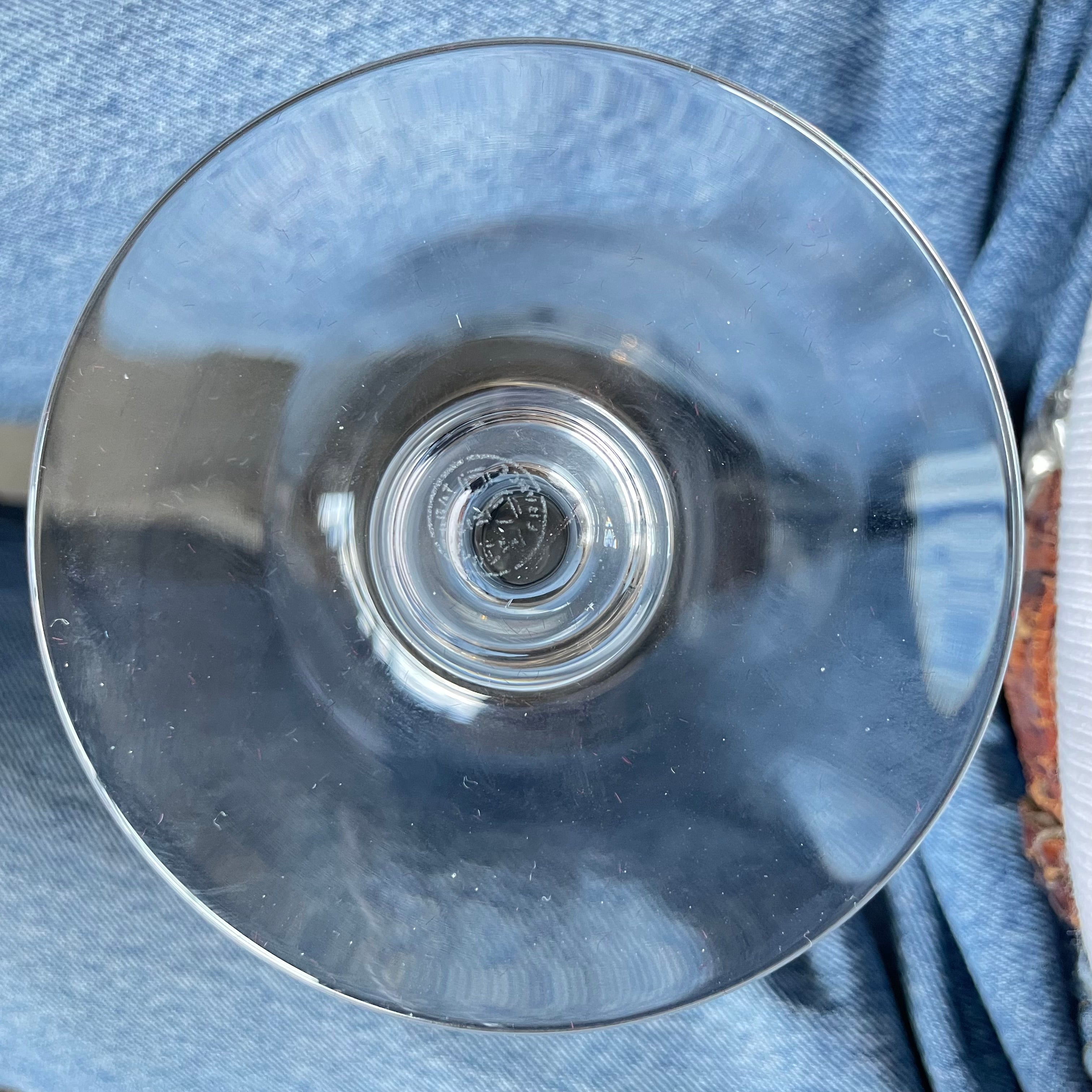 Vintage Baccarat Tastevin Pommard Burgundy Wine Glass in Original Gift Box