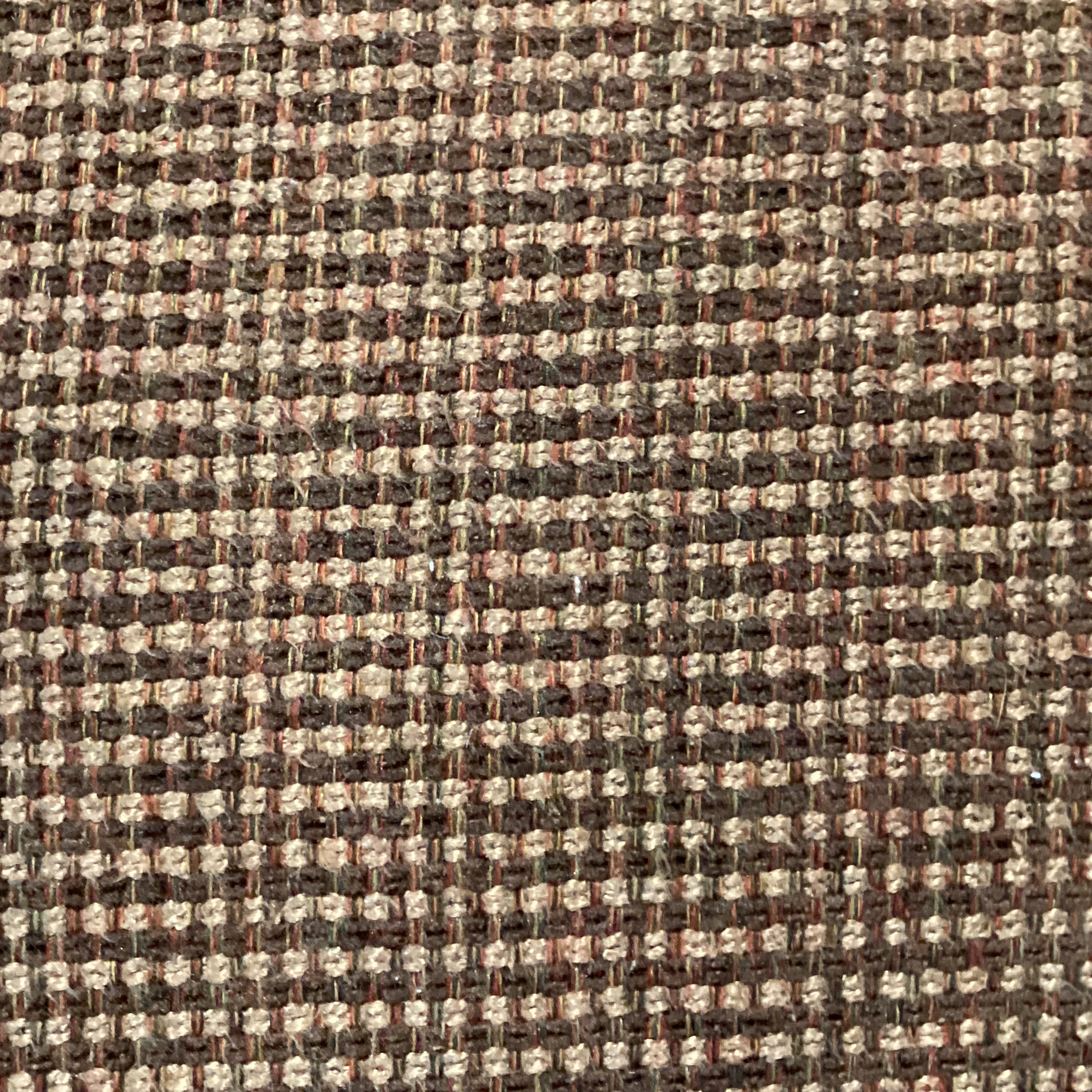 Brown & Tan Wool Blend Woven Sofa 84"x 35"x 32"