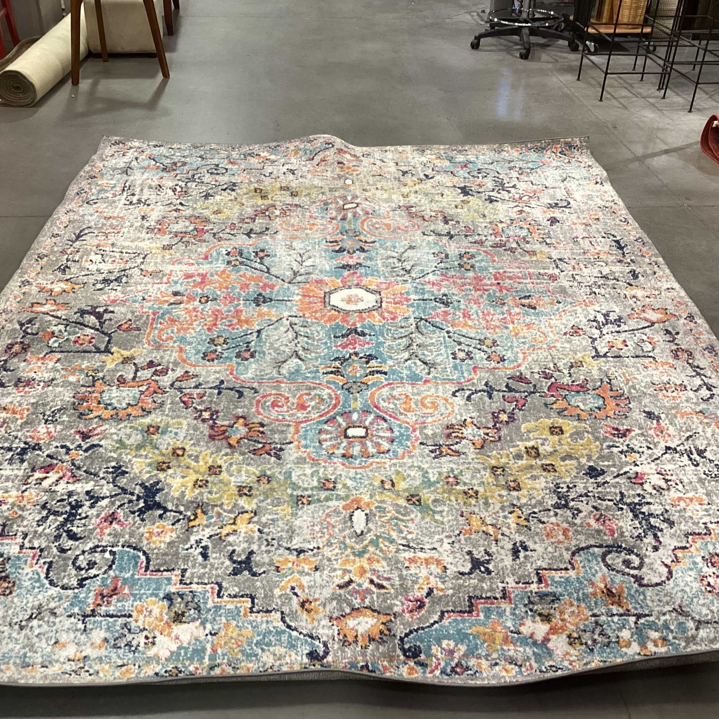 Surya Harput Collection Multi Brights Poly Rug 7'10"x 10'3"