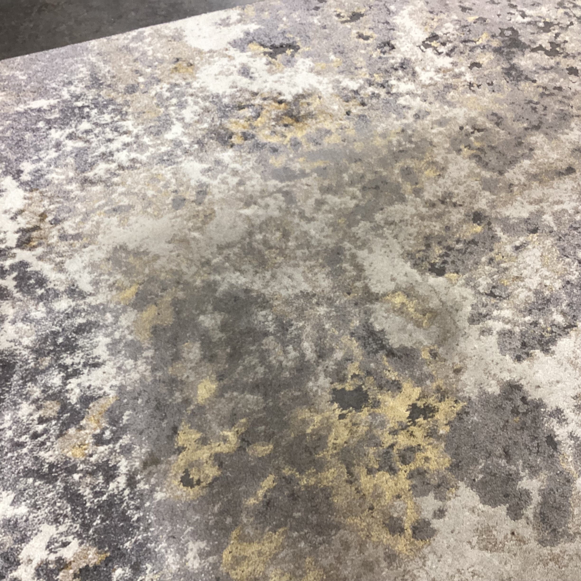 Luxe Weavers Beverly Collection Grey Gold Abstracted Raised Woven Rug 8'9"x 12'6"