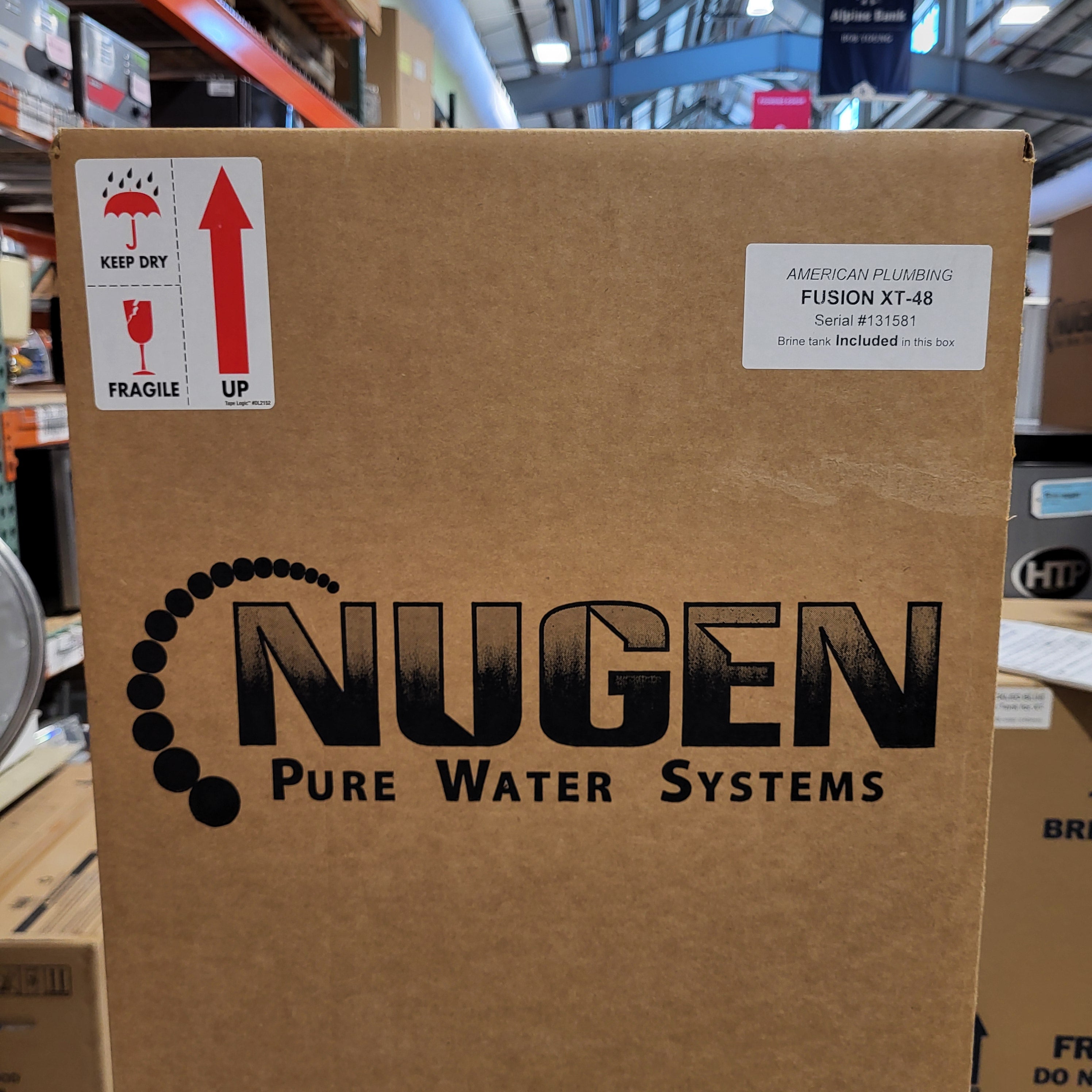 Nugen Pure Water Systems Fusion XT- 48 Water Softener 15"x 59"