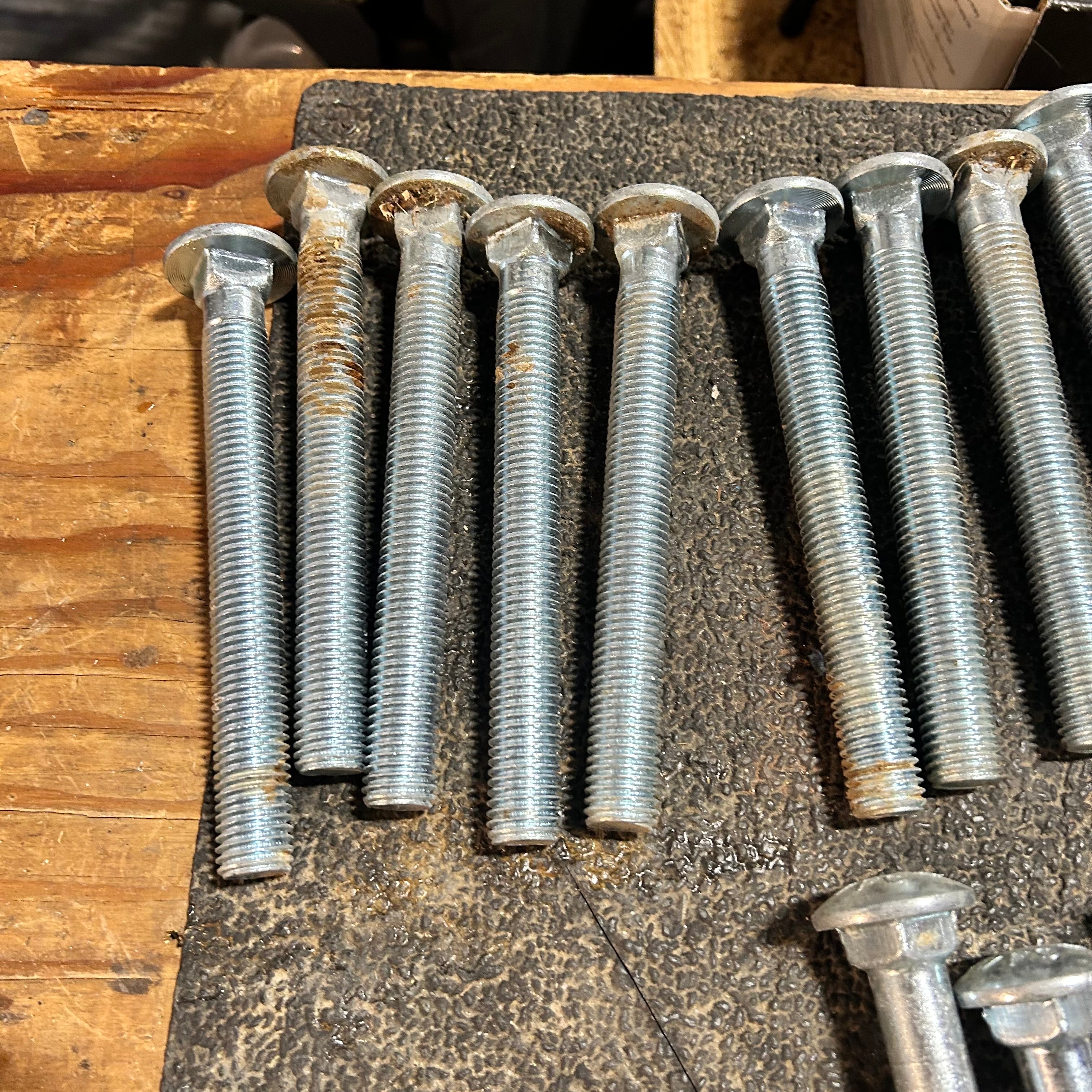 Large Carriage Bolts 15- 3/4 X 11" & 22- 7 3/4
