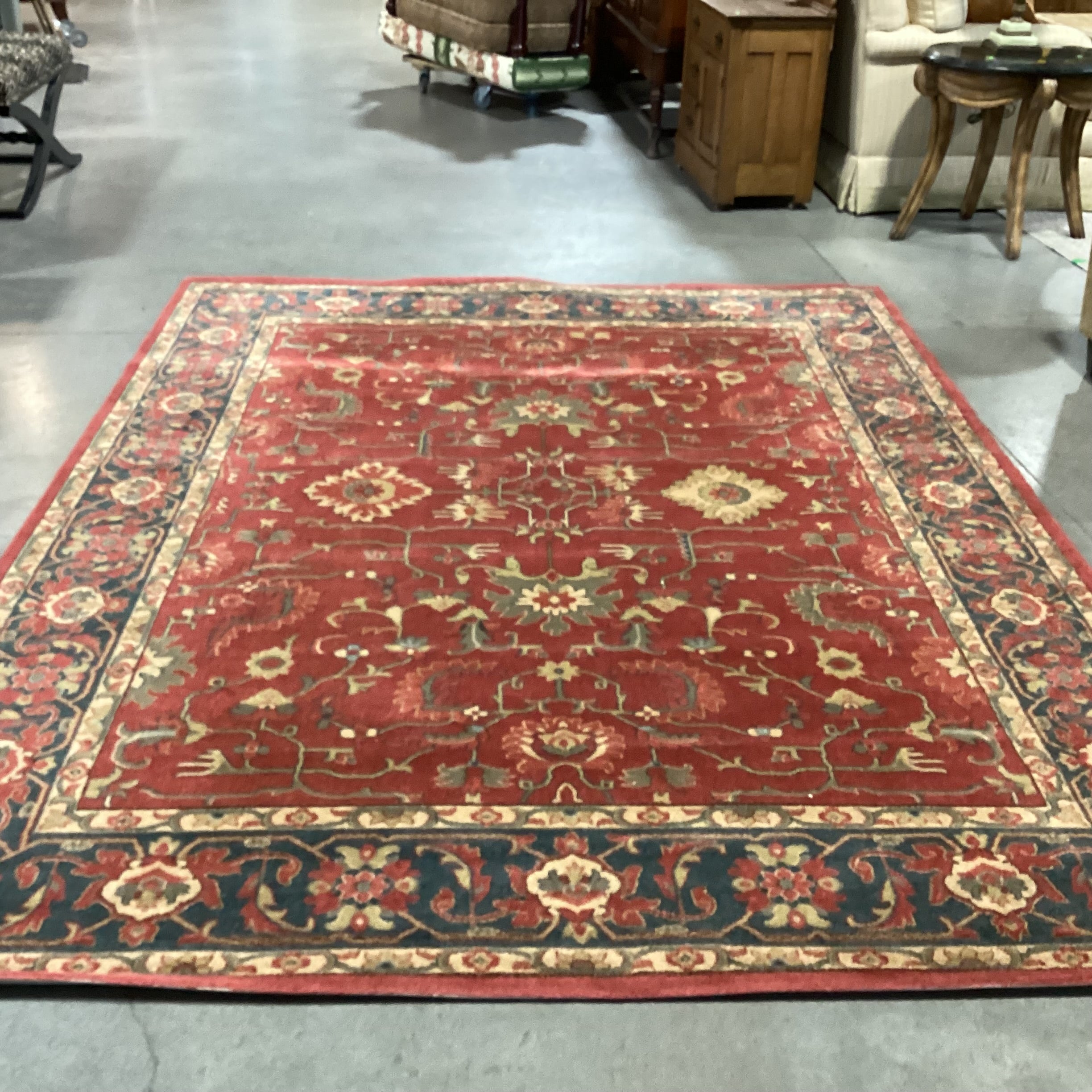 Safavieh Mahal Red Navy Poly Rug 8'x 10"