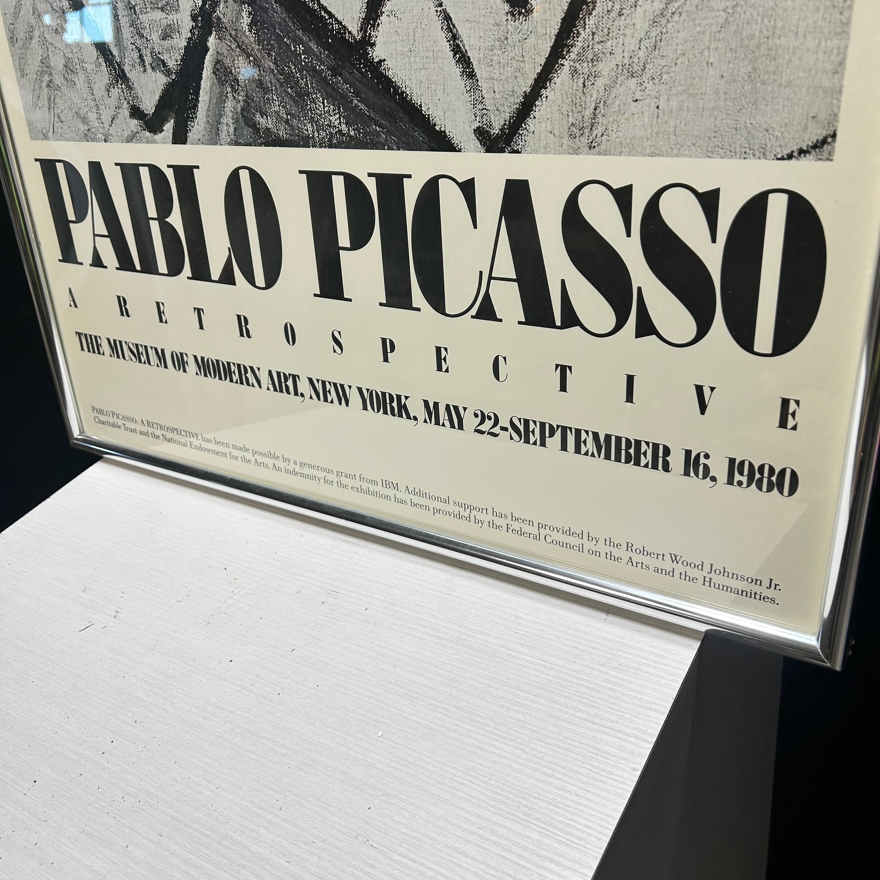 Vintage 1980 Museum Of Modern Art Pablo Picasso New York 24.5"x 37.5"