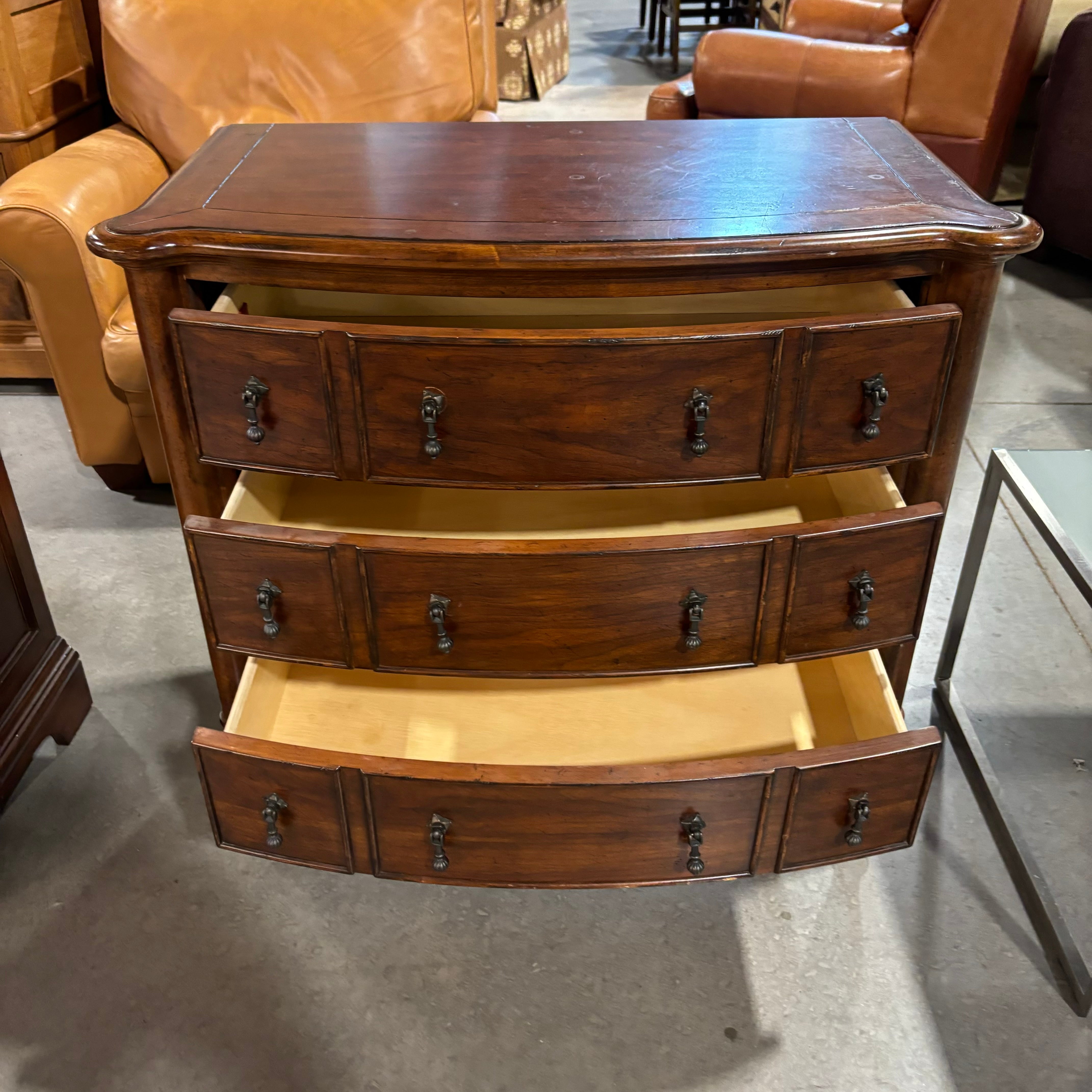 Wrangler Home Dark Finish Wood 3 Drawer Chest 36"x 19.5"x  33"