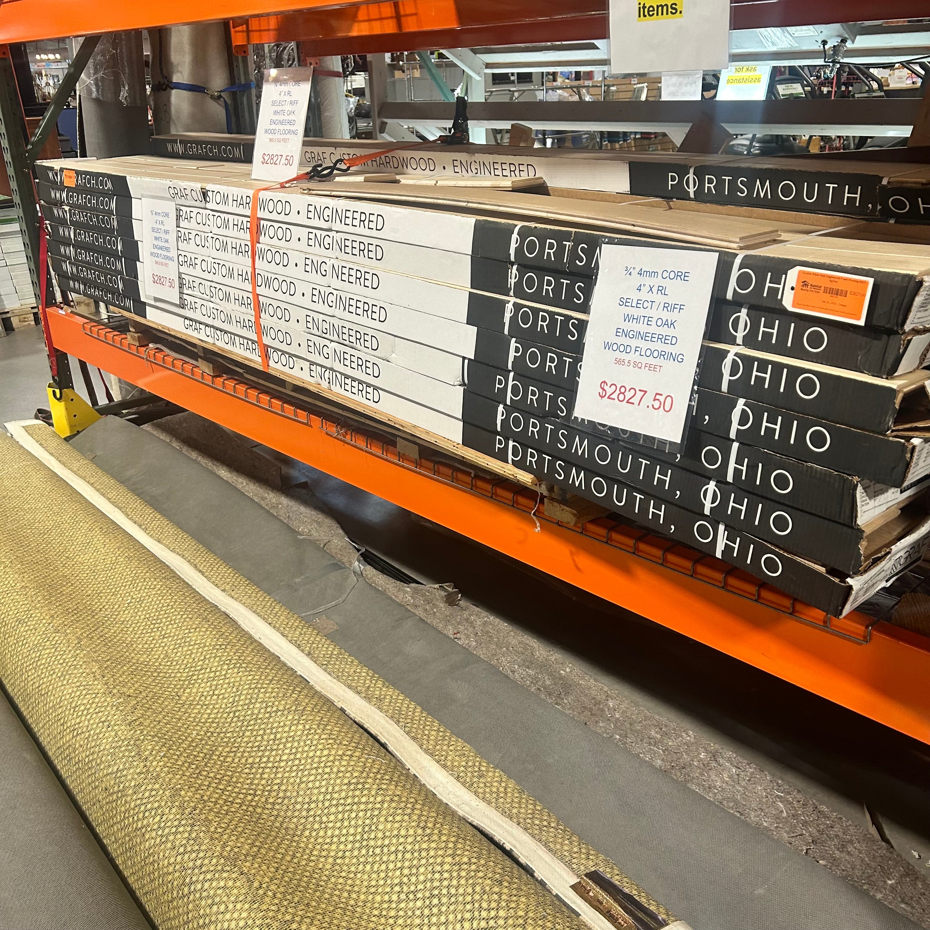 Grafch White Oak Engineered Wood Flooring  565.5 SqFeet