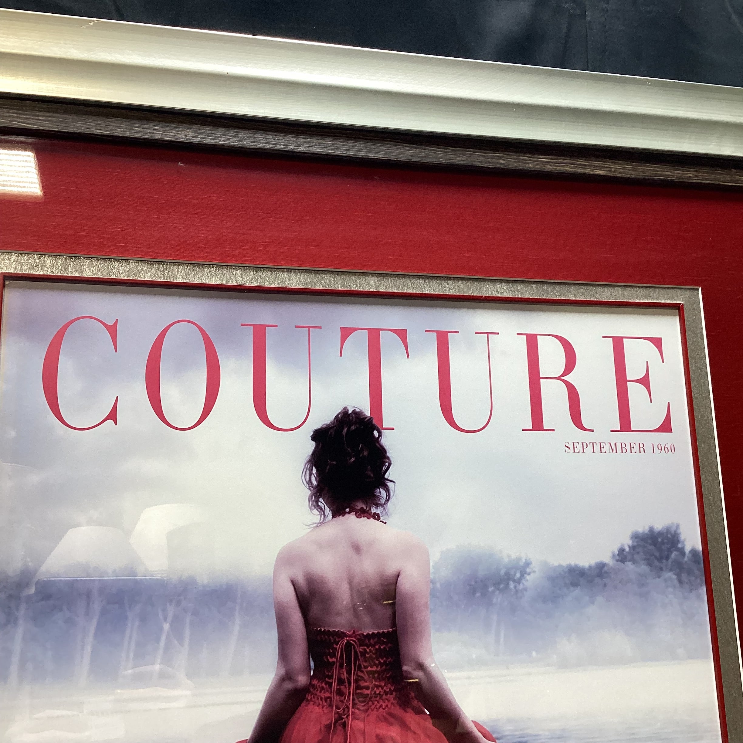 Couture September 1960 Framed Magazine Cover Art Print 38" x 44"