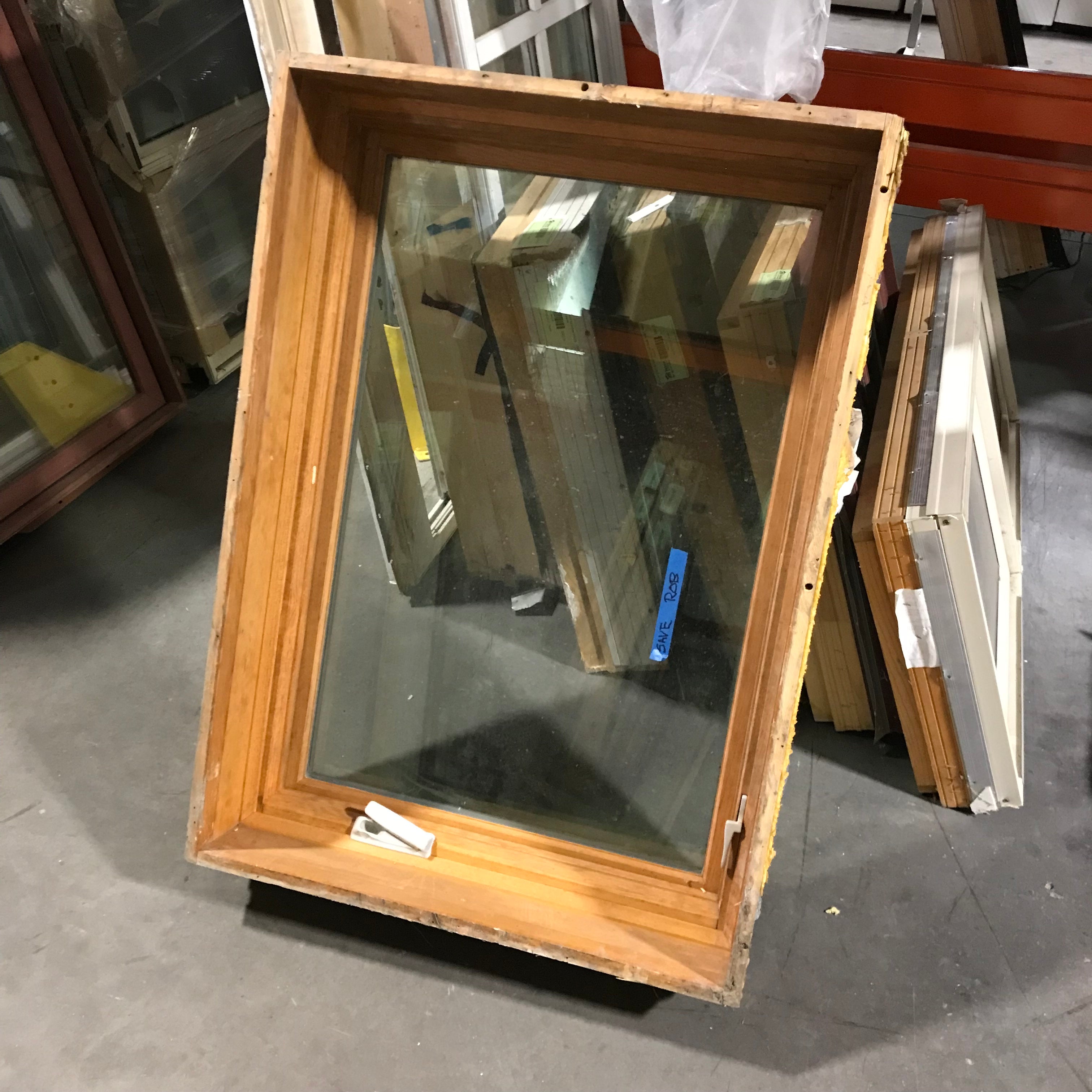 29"x 41"x 8.25" Gray Metal Clad Single Casement Exterior Window