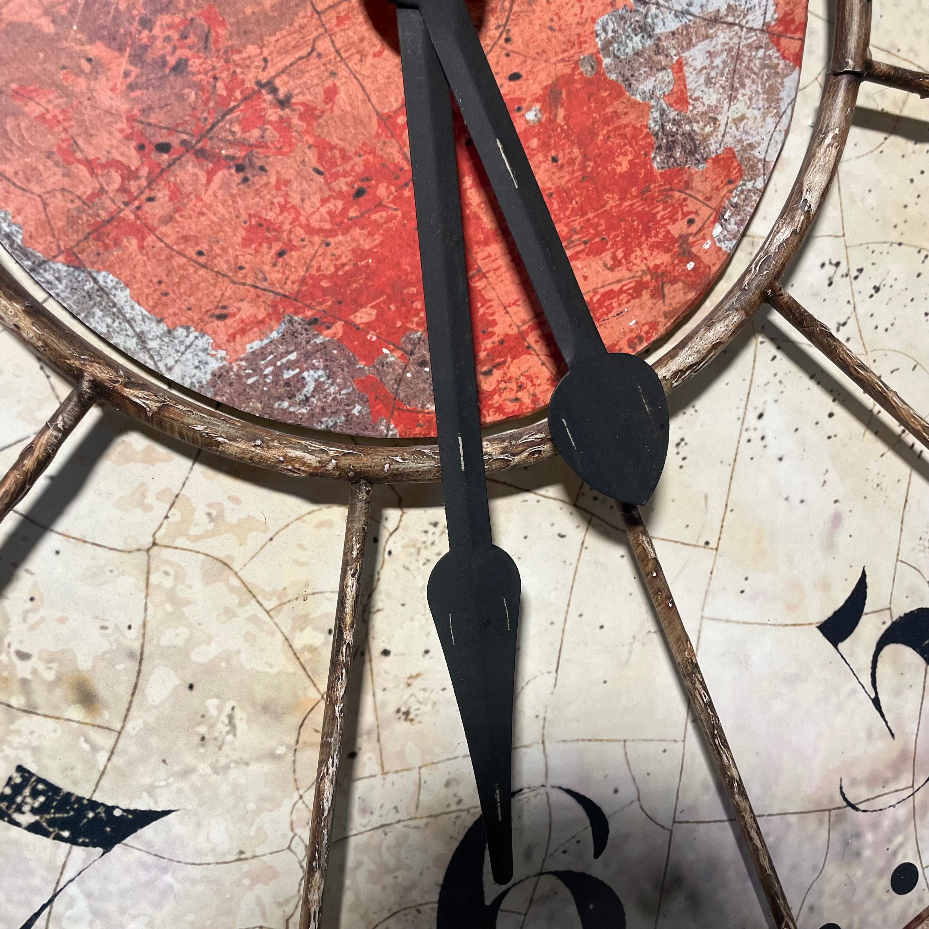 Uttermost "Torriana" Rustic Antique Style Wall Clock 29 1/2" Diameter