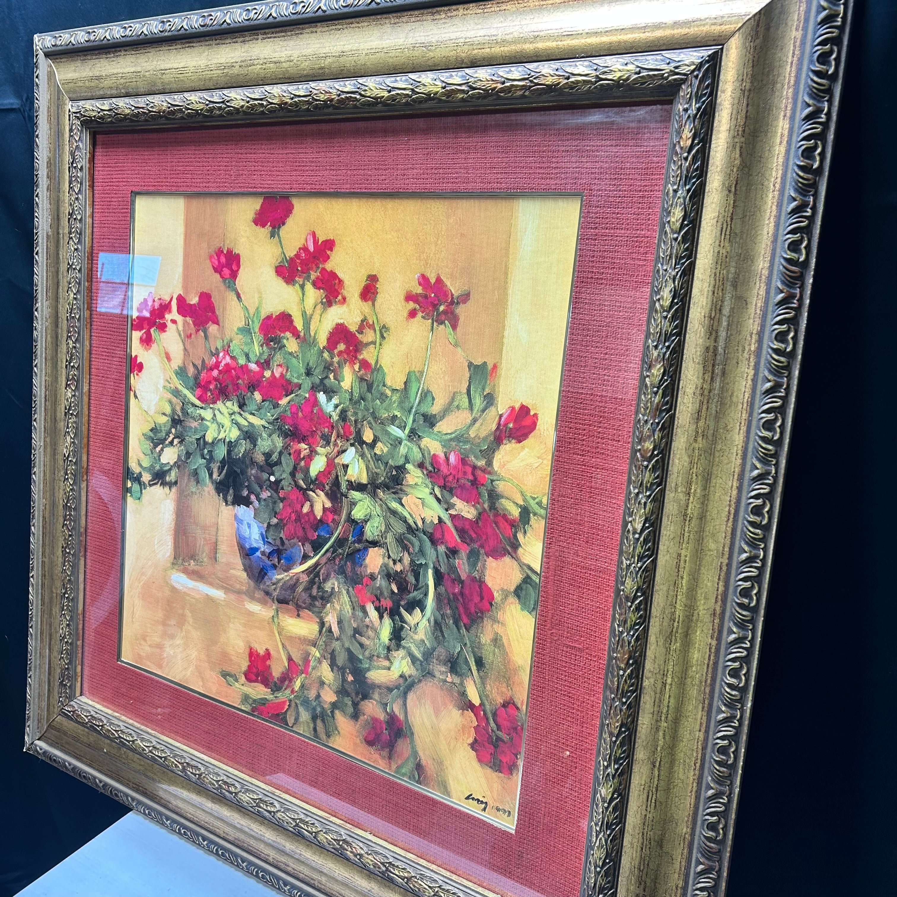 Cedar Creek Collection "IVE GERANIUMS" 39.5"x 39.5"