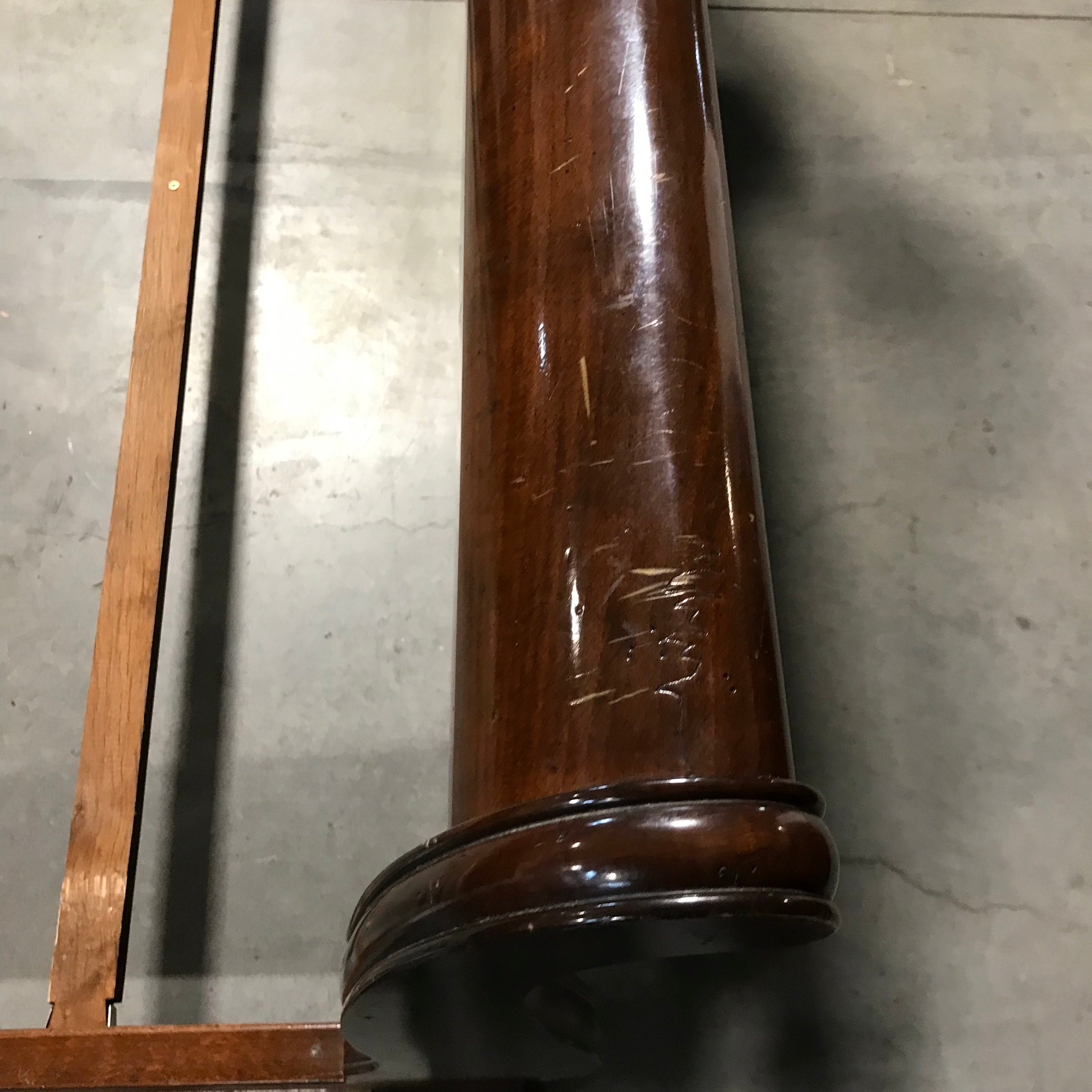 Queen French Louis Philippe Solid Cherry Wood Sleigh Bed Set 66"x 86"x 37.5"